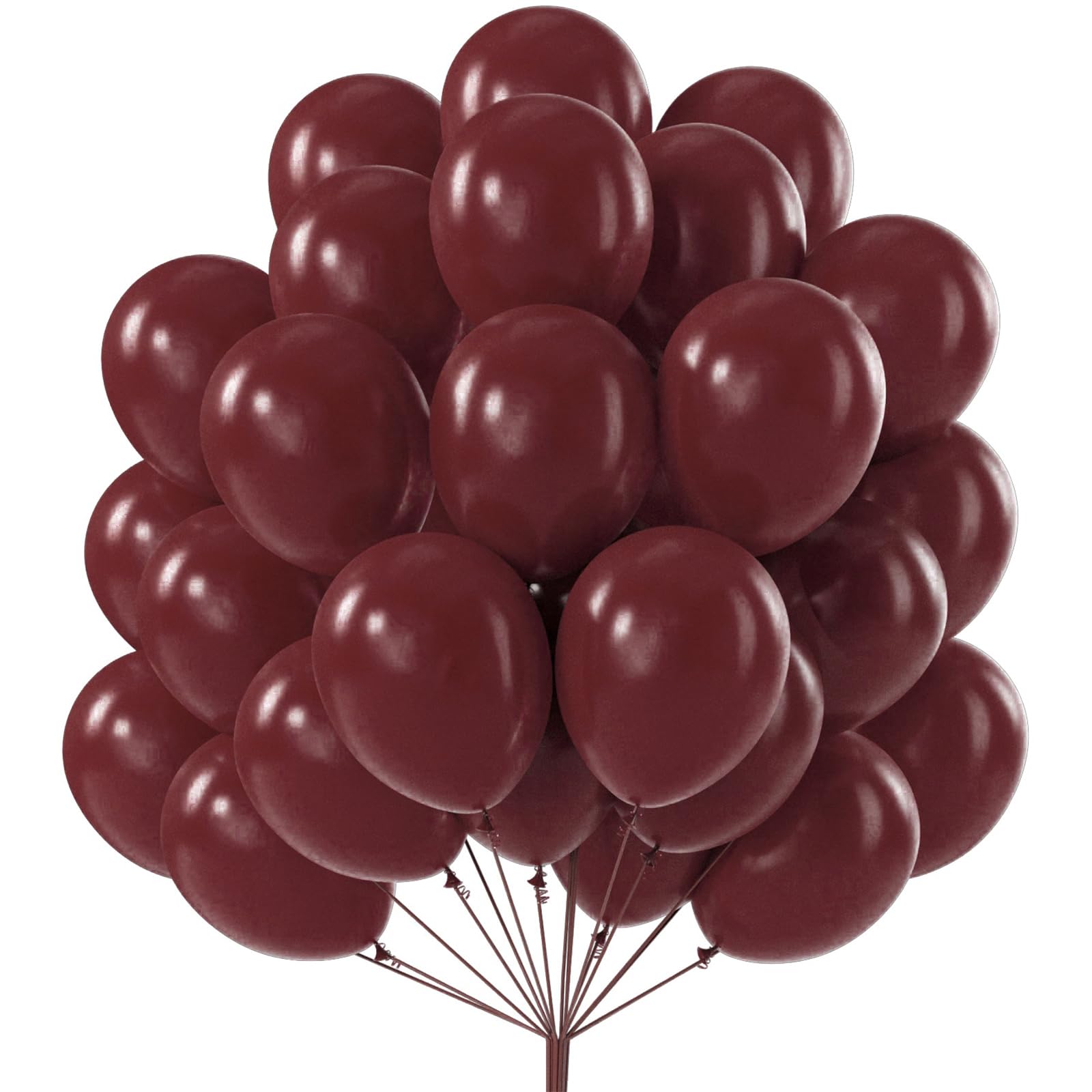 Burgundy-Y62 Balloons 50pcs (12 inch) – PartyWoo