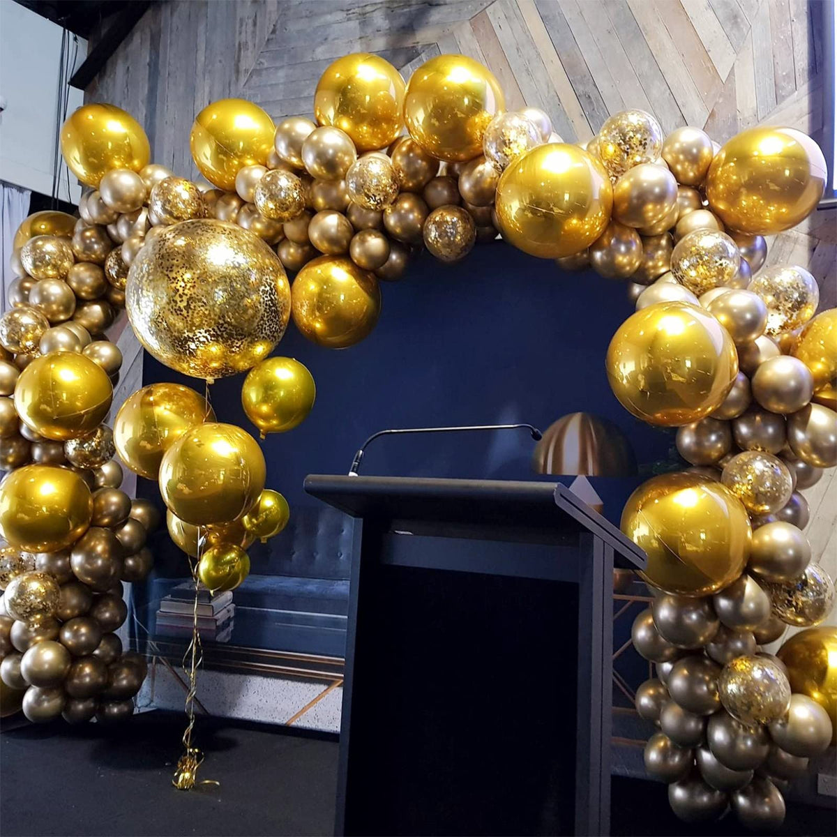 Partywoo Metallic Gold Balloons 50 Pcs 5 Inch Gold Metallic Balloons