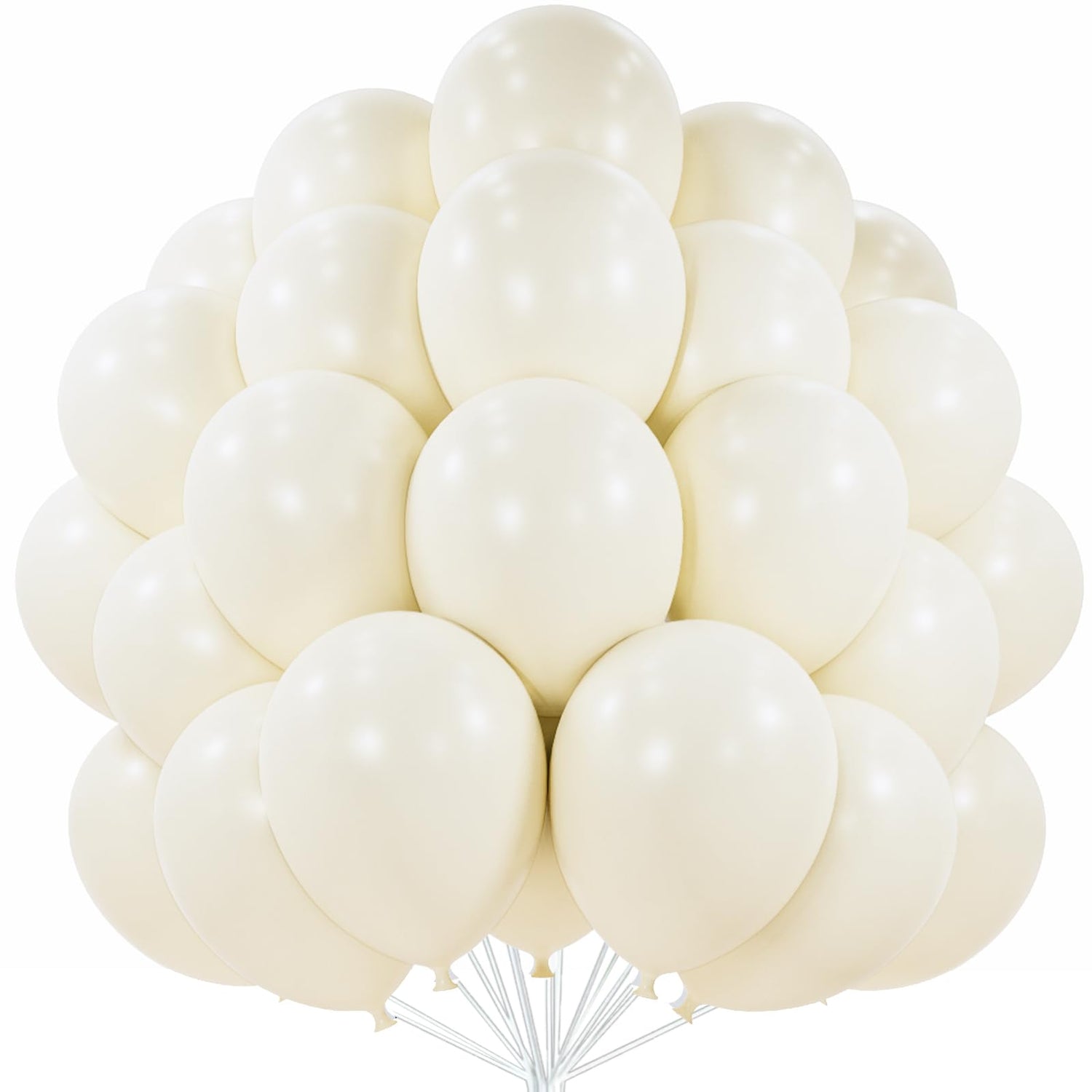 White-Q08 Balloons 101pcs (12 inch)