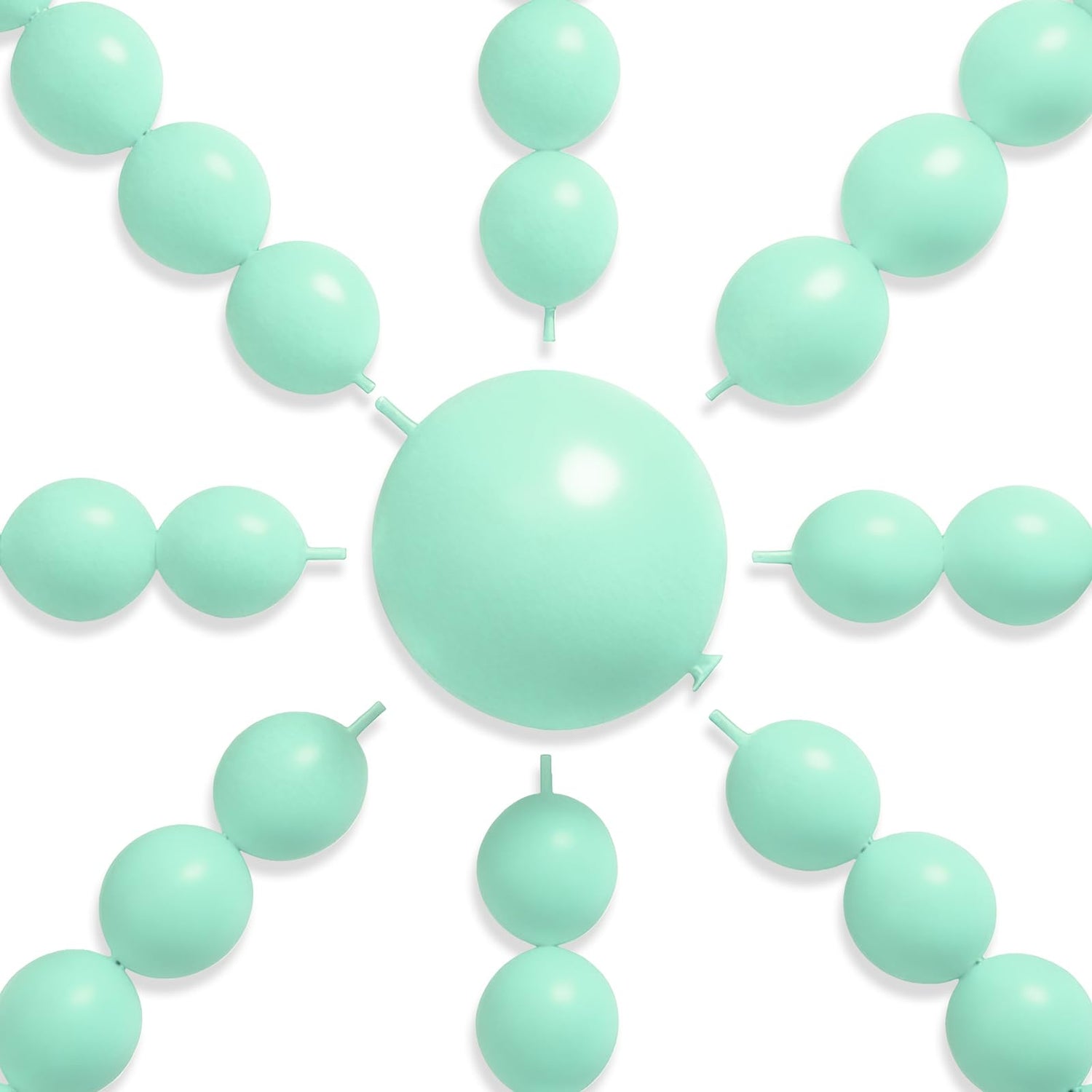 Blue-Q03 Linking Balloons 100pcs (12 inch)