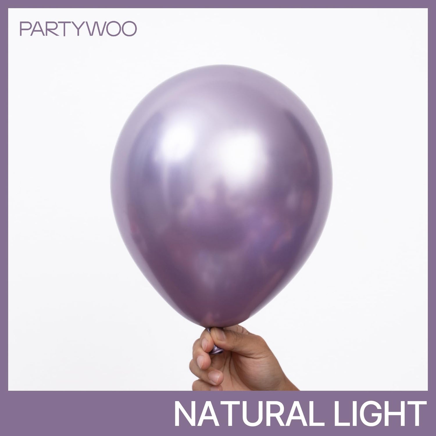 Purple-G130 Metallic Balloons 50pcs (12 inch)