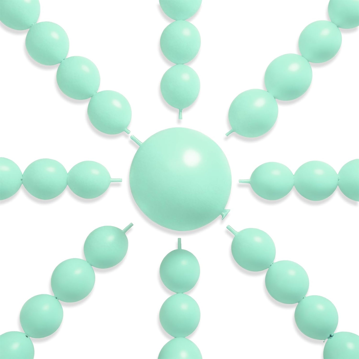 Blue-Q03 Linking Balloons 100pcs (6 inch)