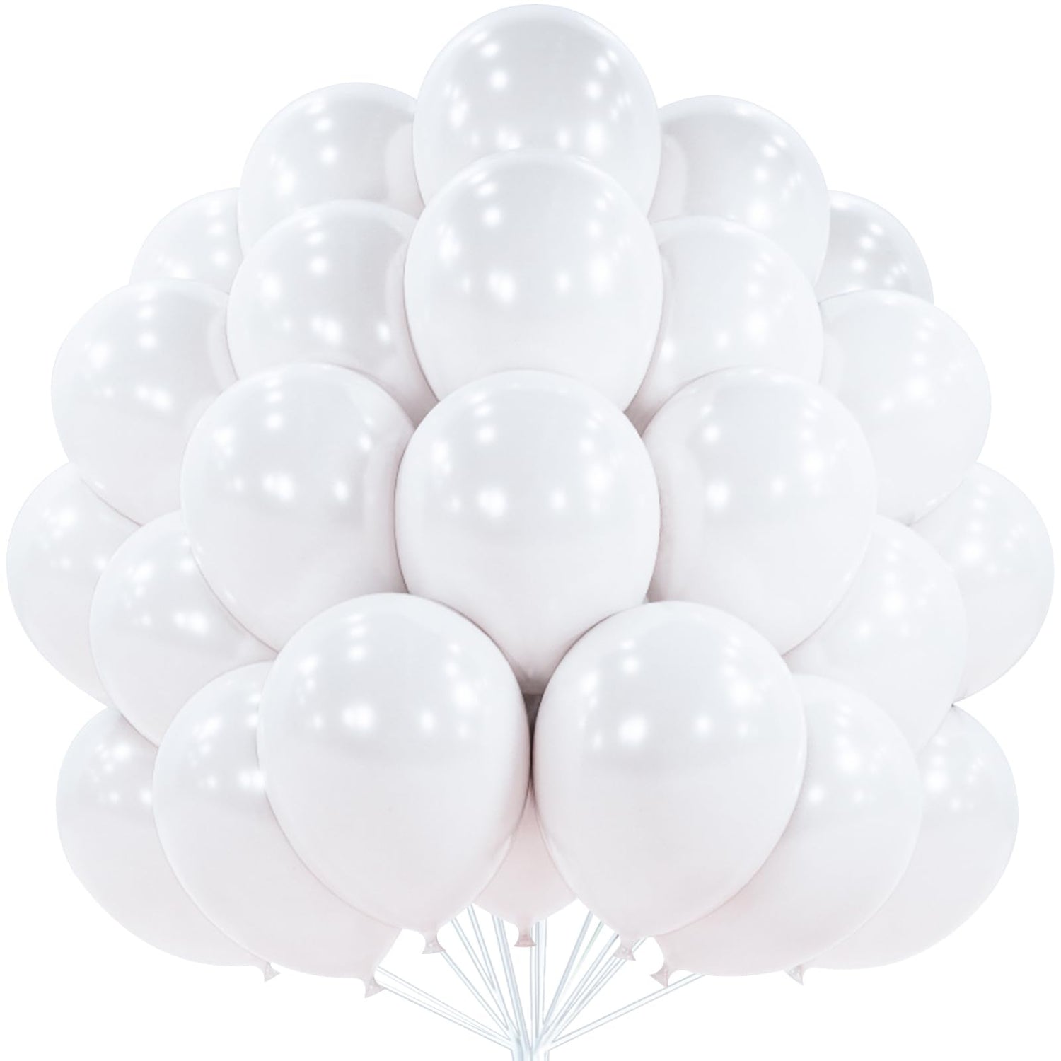 White-Z30 Balloons 100pcs (12 inch)