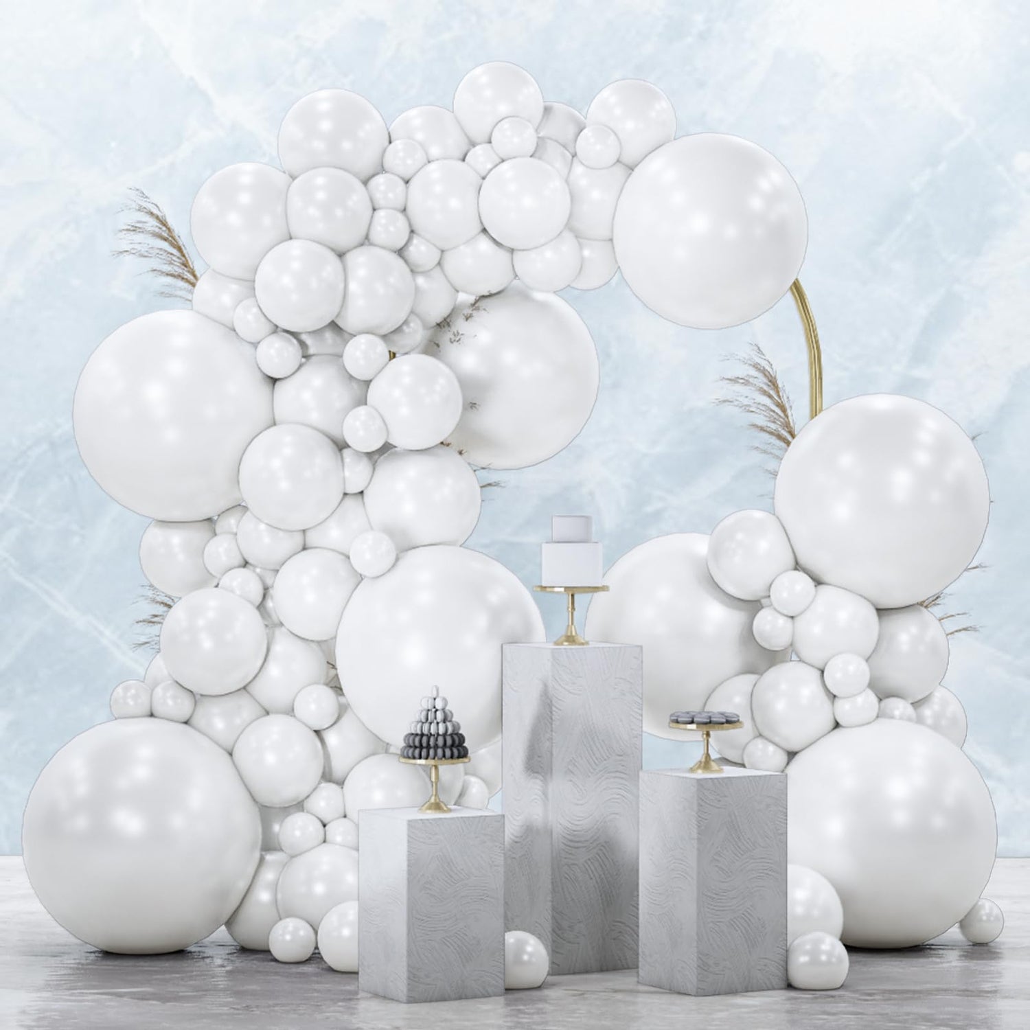 White-Z30 Balloons Arch Kit Garland 100pcs (5/10/12/18 inch)