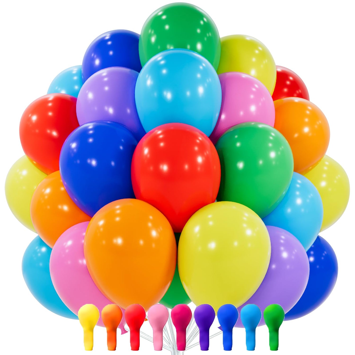 Multicolored Balloons 101pcs (12 inch)