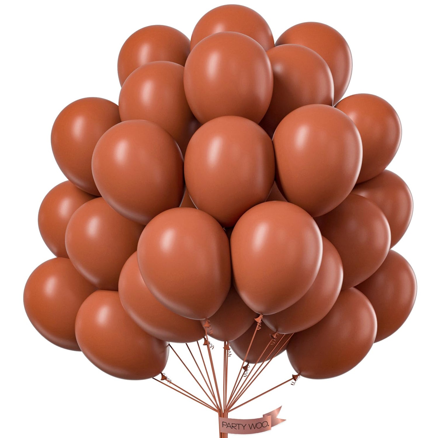 Brown-F08 Balloons 50pcs (12 inch)