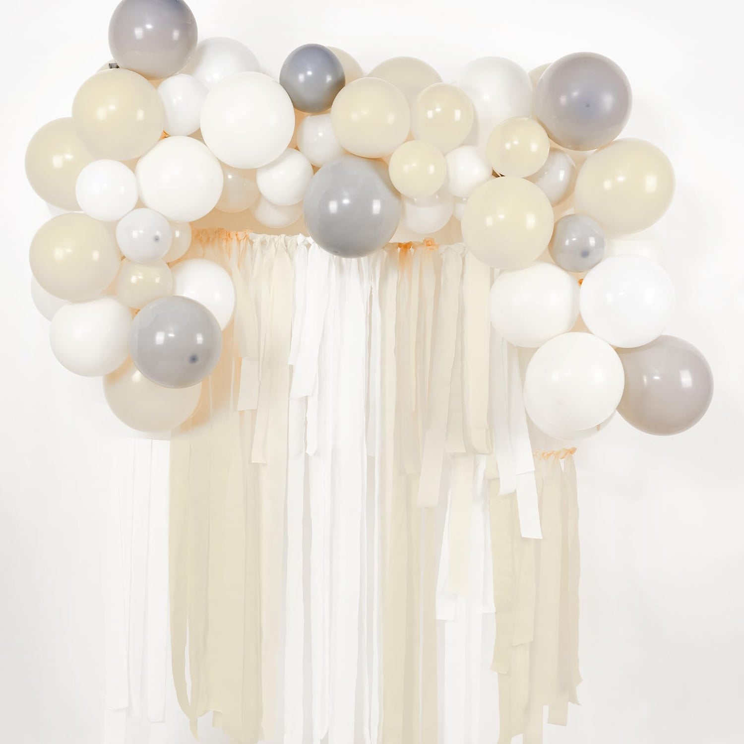 Sand White Crepe Paper 4pcs