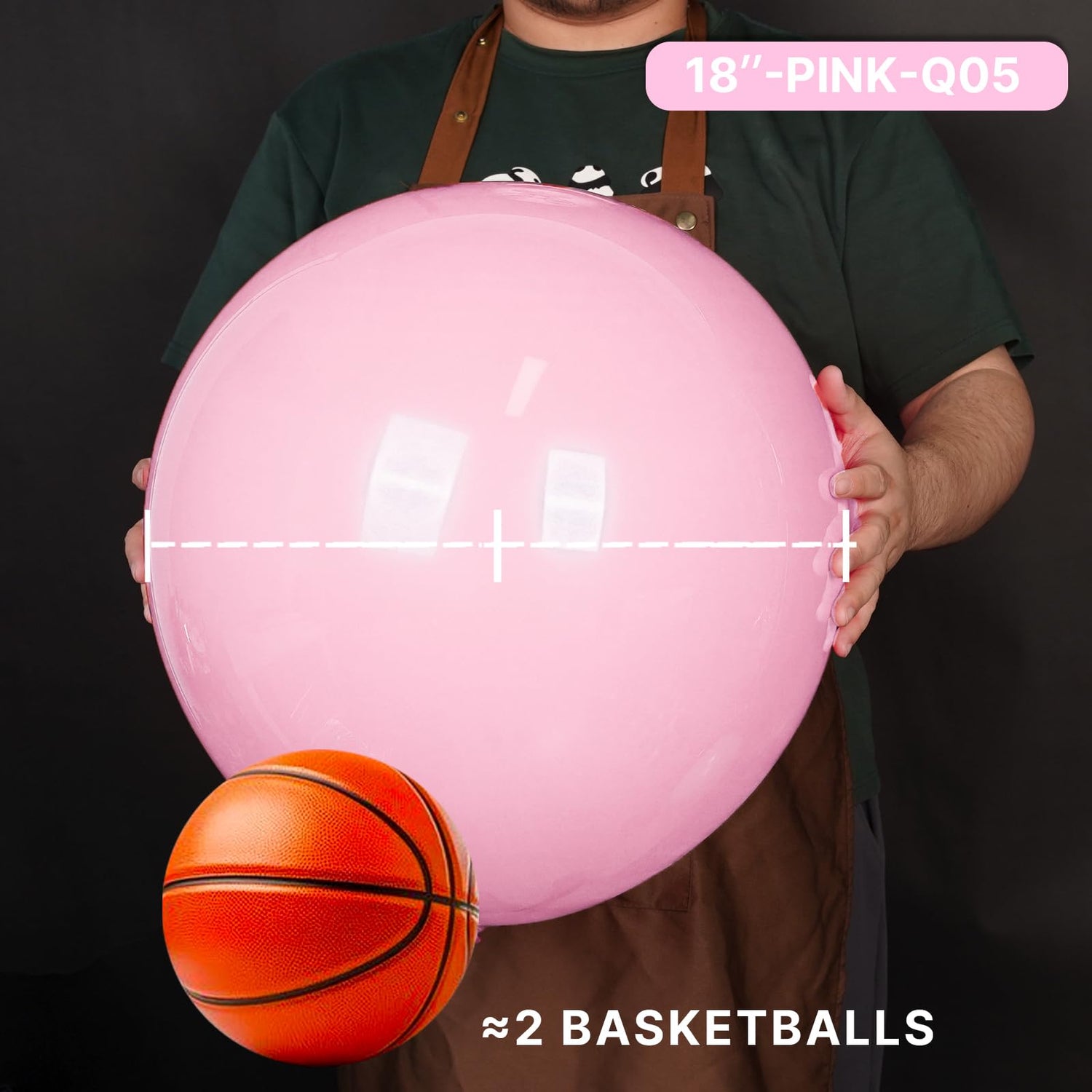 Pink-Q05 Balloons 20pcs (18 inch)