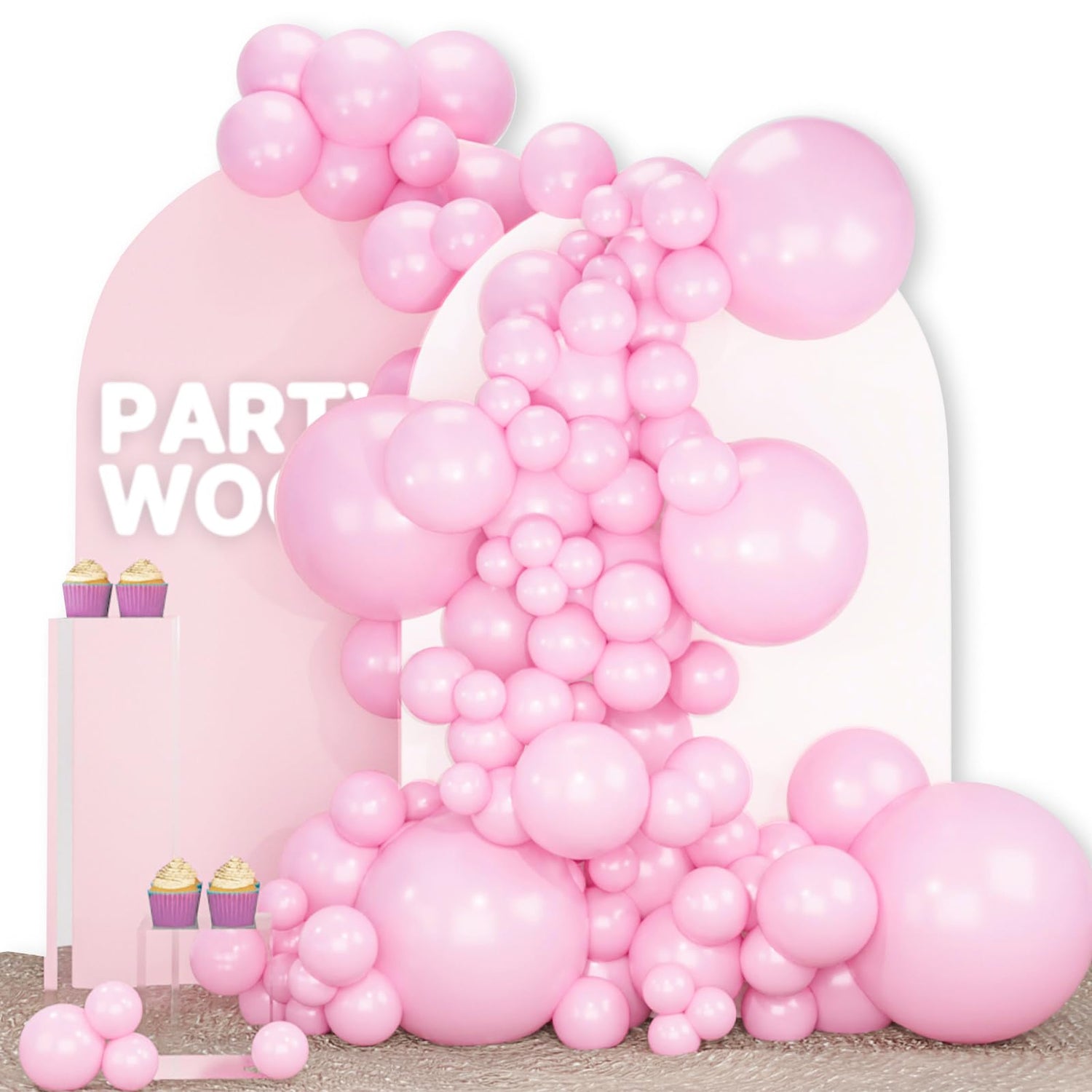 Pink-Q05 Balloons Arch Kit Garland 100pcs (5/10/12/18 inch)