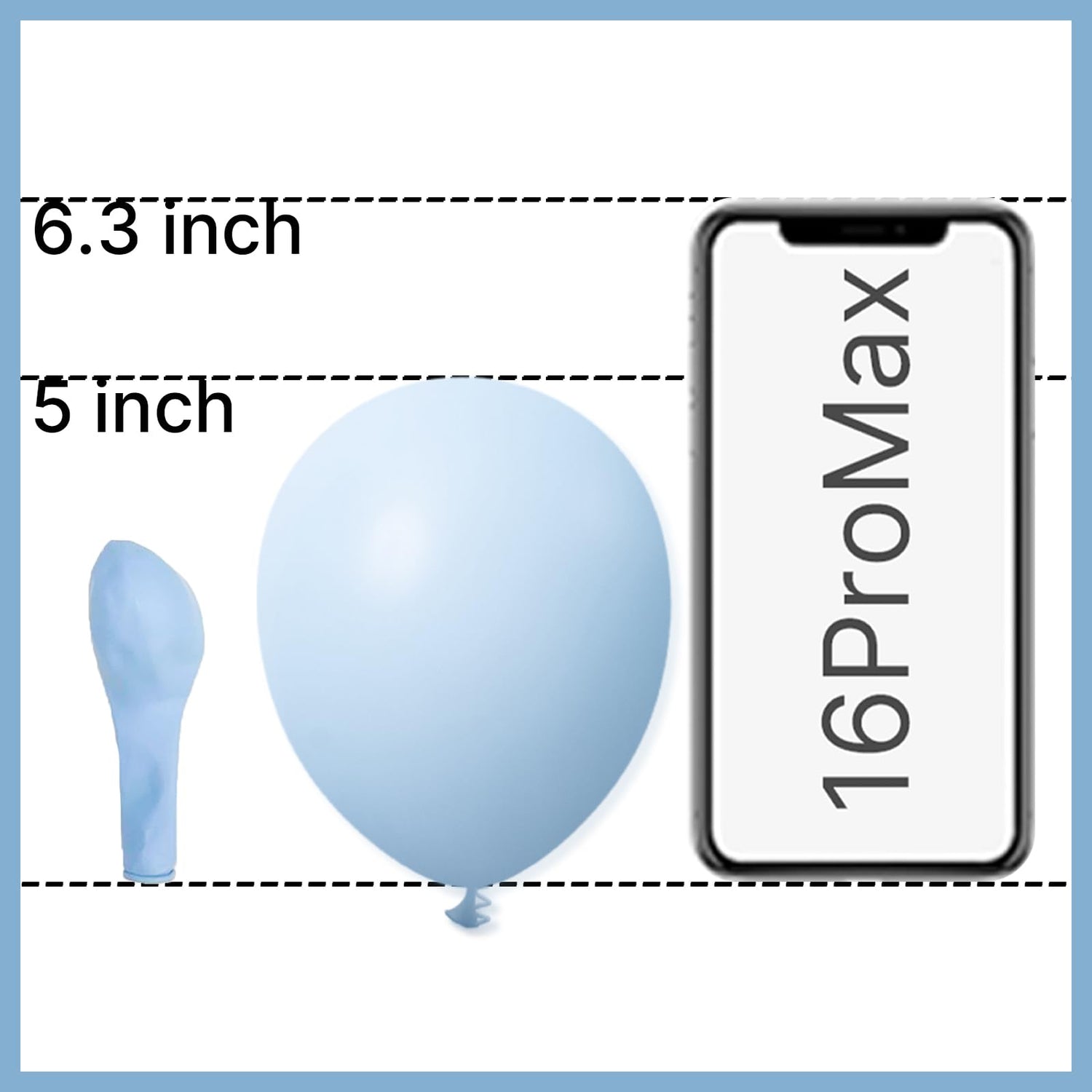 Blue-Q13 Balloons 50pcs (5 inch)