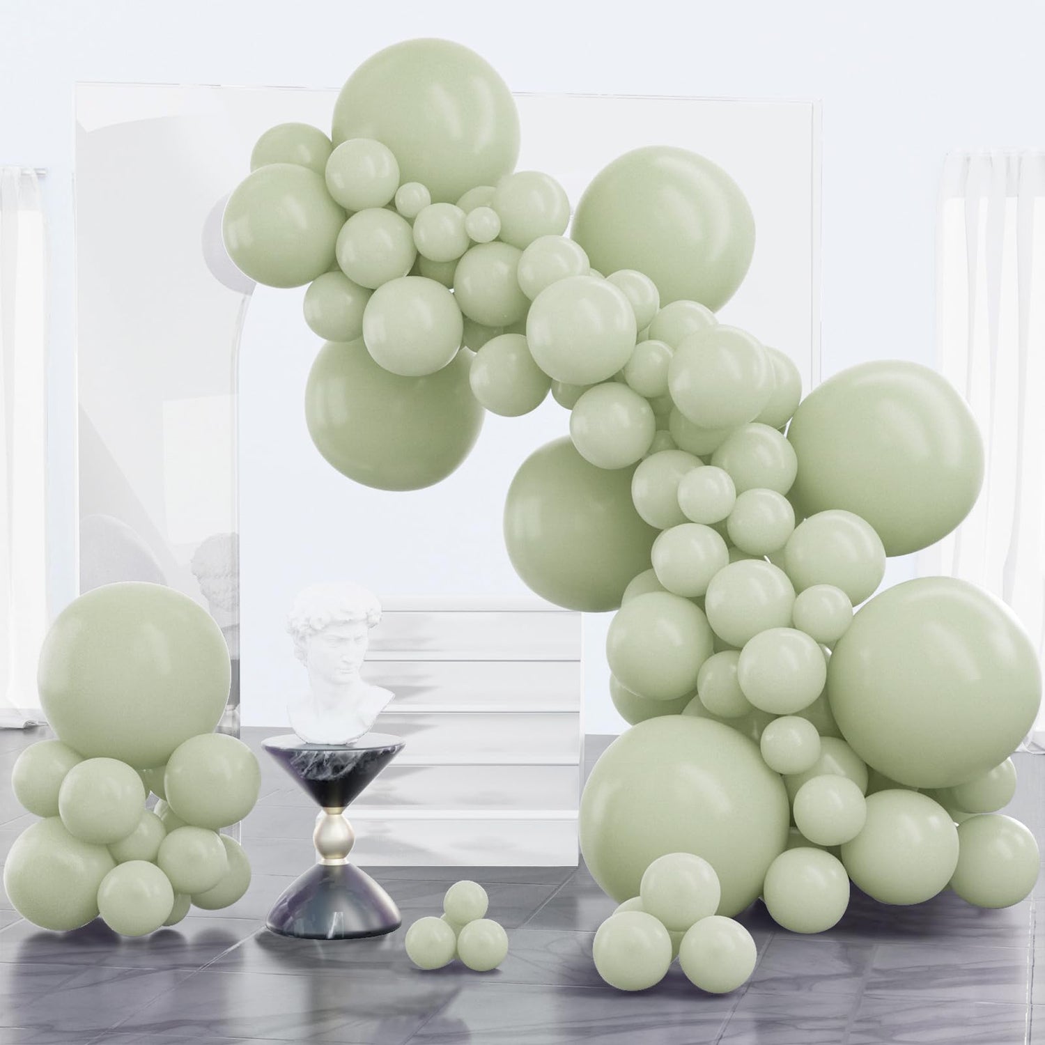 Green-F32 Balloons Arch Kit Garland 100pcs (5/10/12/18 inch)