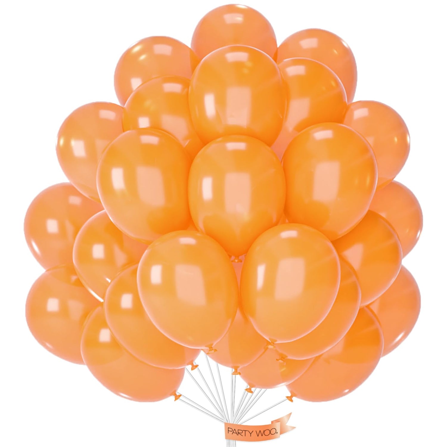 PartyWoo Pearl Orange Balloons 50pcs 12 Inch Fall Pumpkin Latex Balloons for Graduation Thanksgiving Halloween Little Cutie Baby Shower Birthday Wedding Fall Themed Party Decorations Orange-Z28