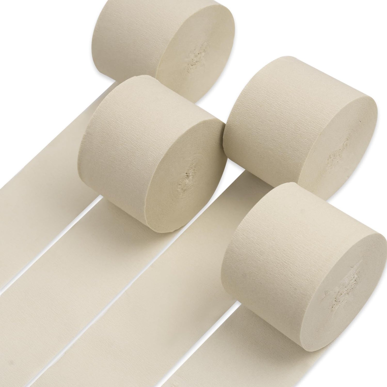 Sand White Crepe Paper 4pcs