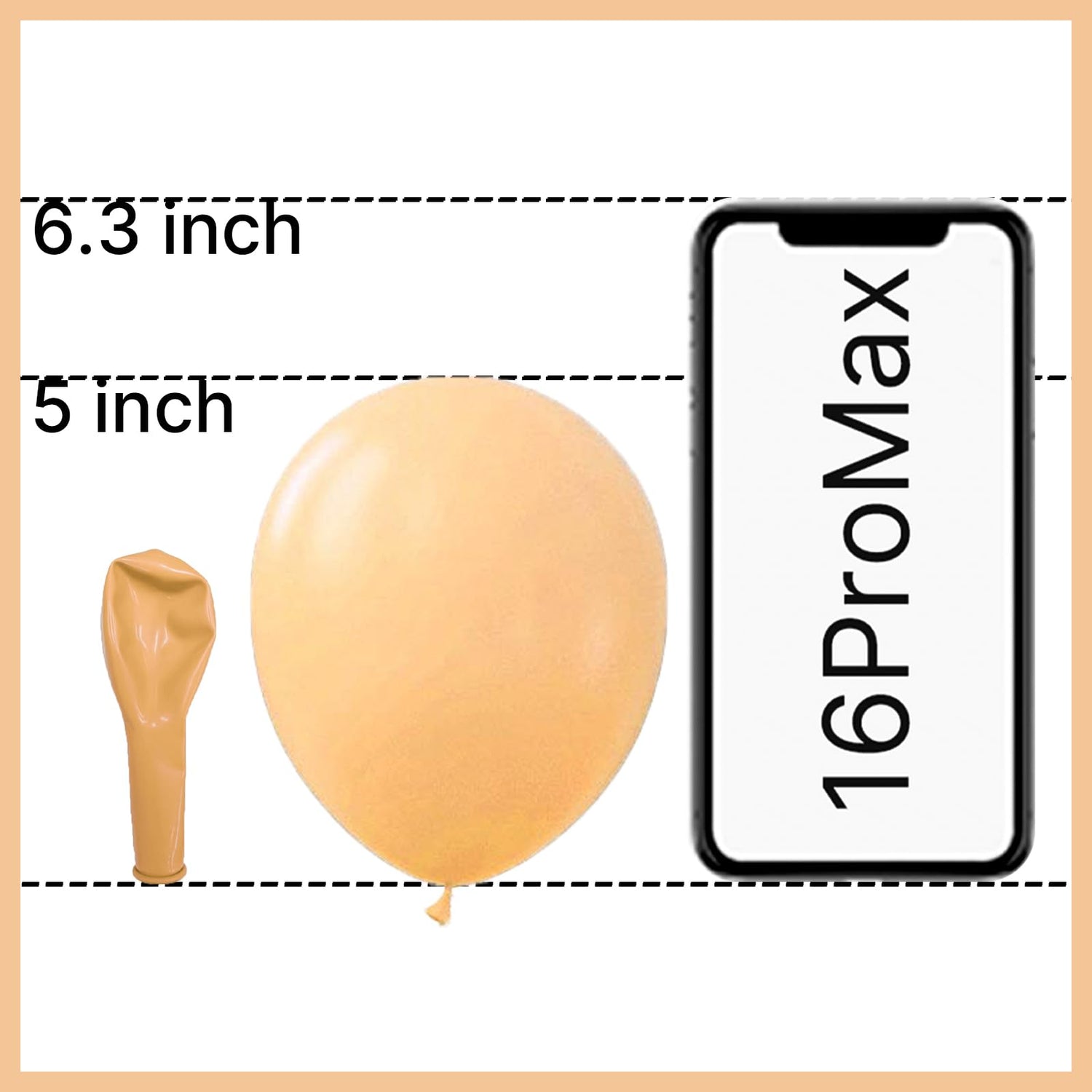 Brown-F05 Balloons 50pcs (5 inch)