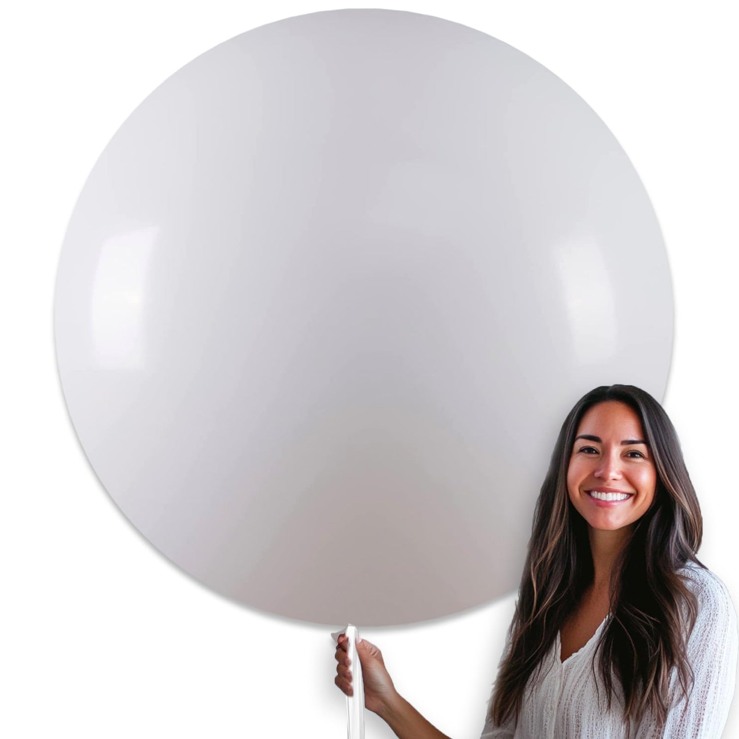 White-Y13 Balloons 4pcs (36 inch)
