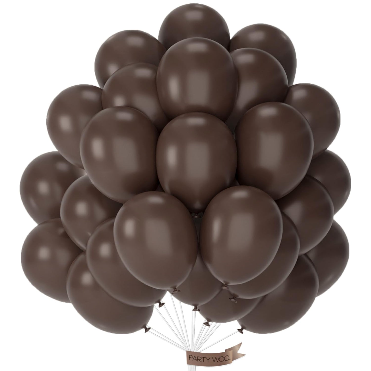 Brown-F20 Balloons 50pcs (12 inch)