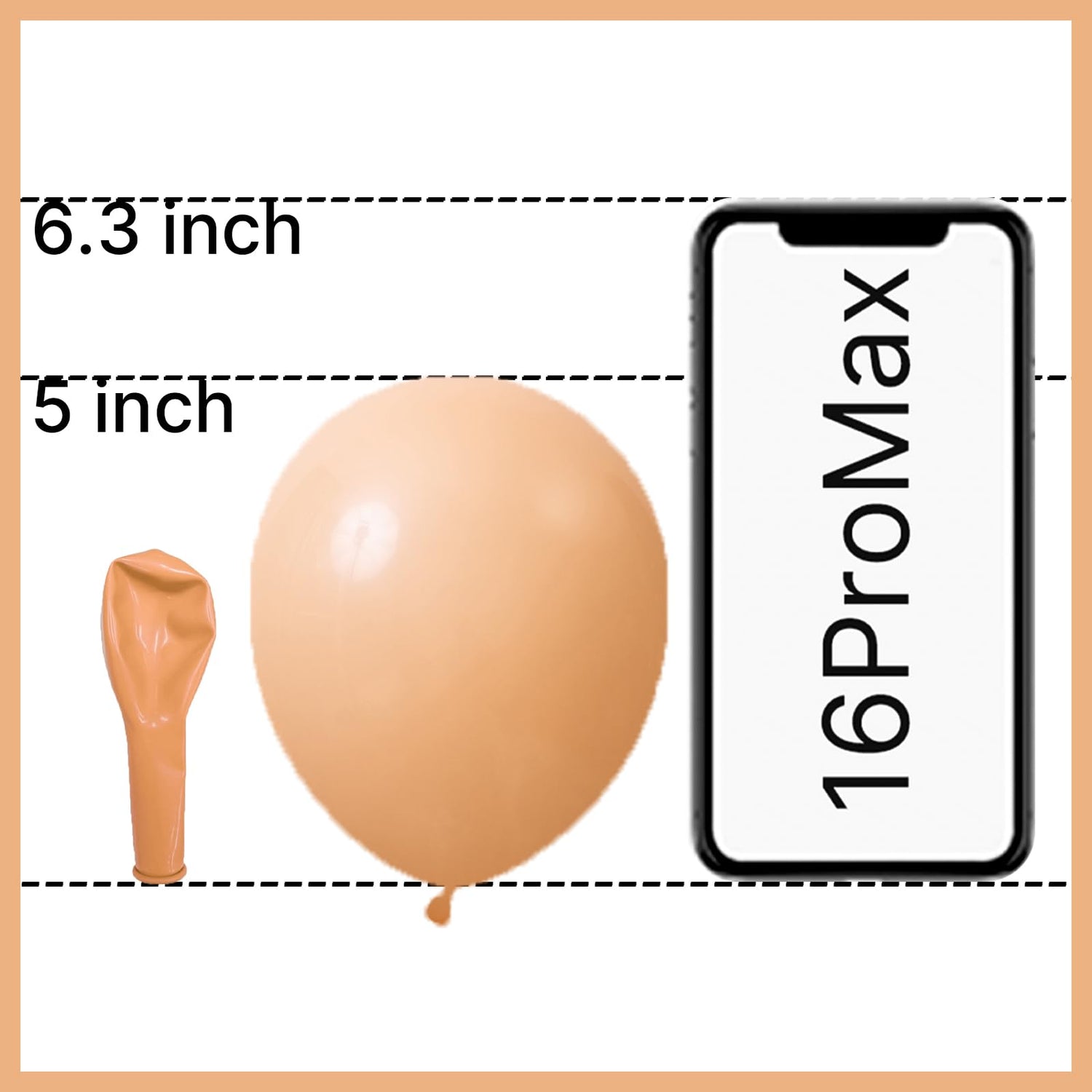 Brown-Y103 Balloons 100pcs (5 inch)