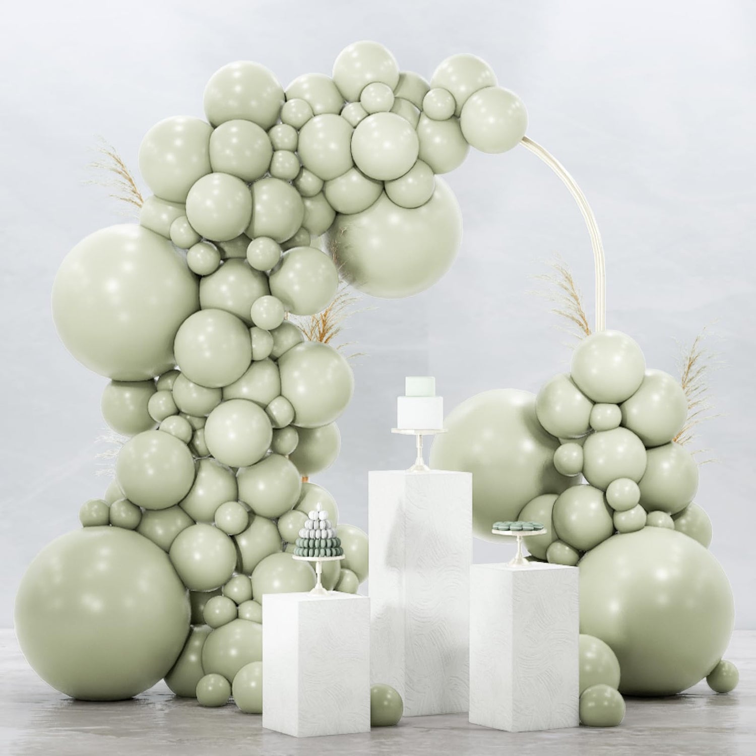 Green-F32 Balloons Arch Kit Garland 120pcs (5/10/12/18 inch)