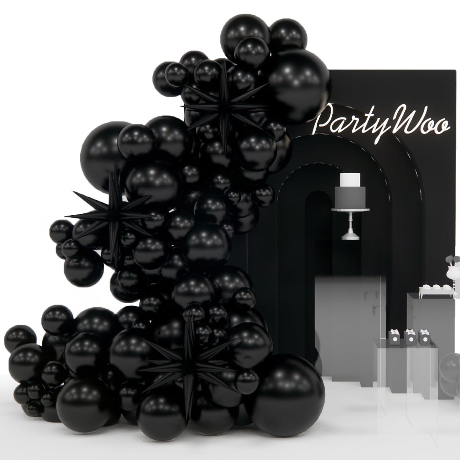 Black-Y18 Balloons Arch Kit Garland 110pcs (5/10/12/18 inch)
