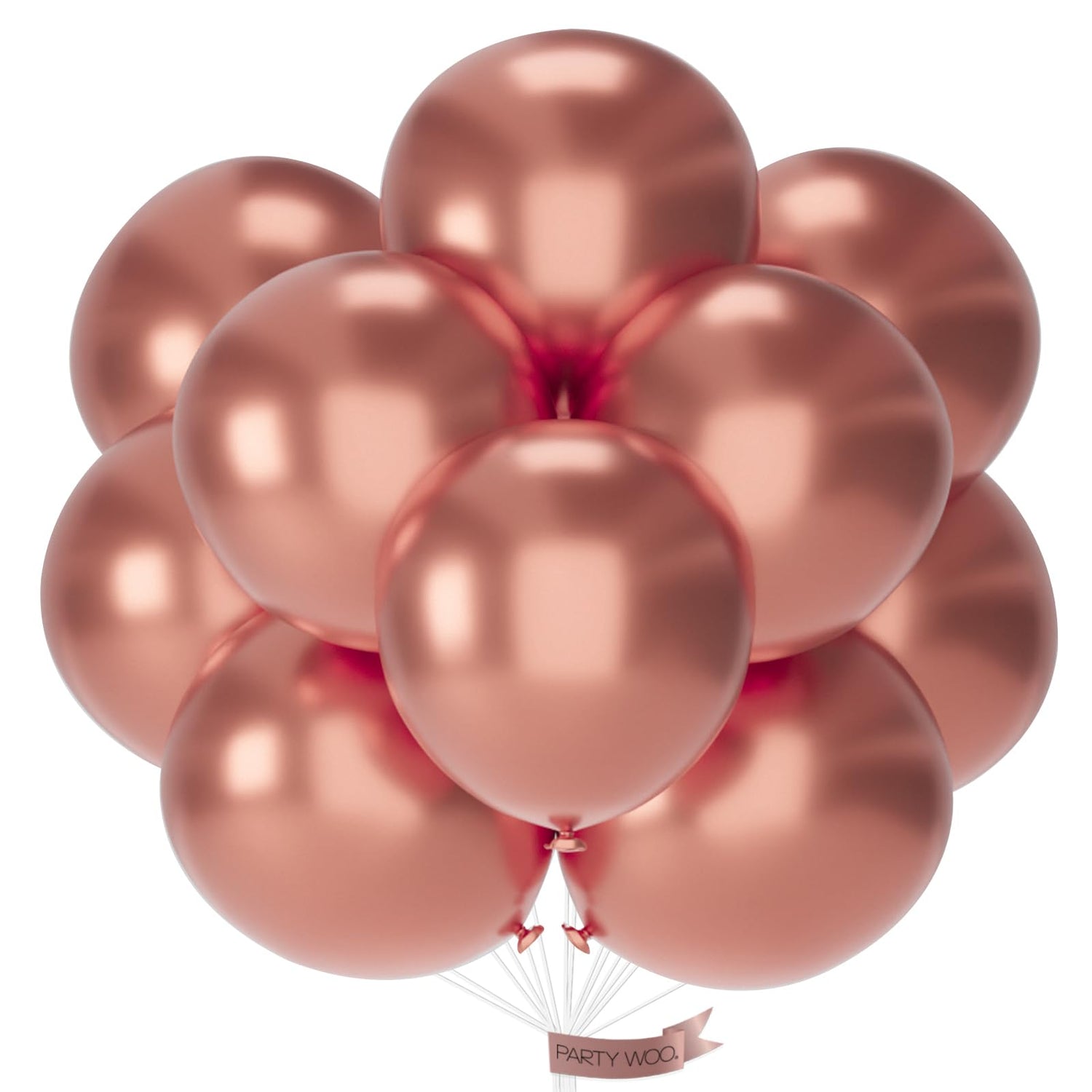 Rose Gold-G107 Metallic Balloons 20pcs (18 inch)