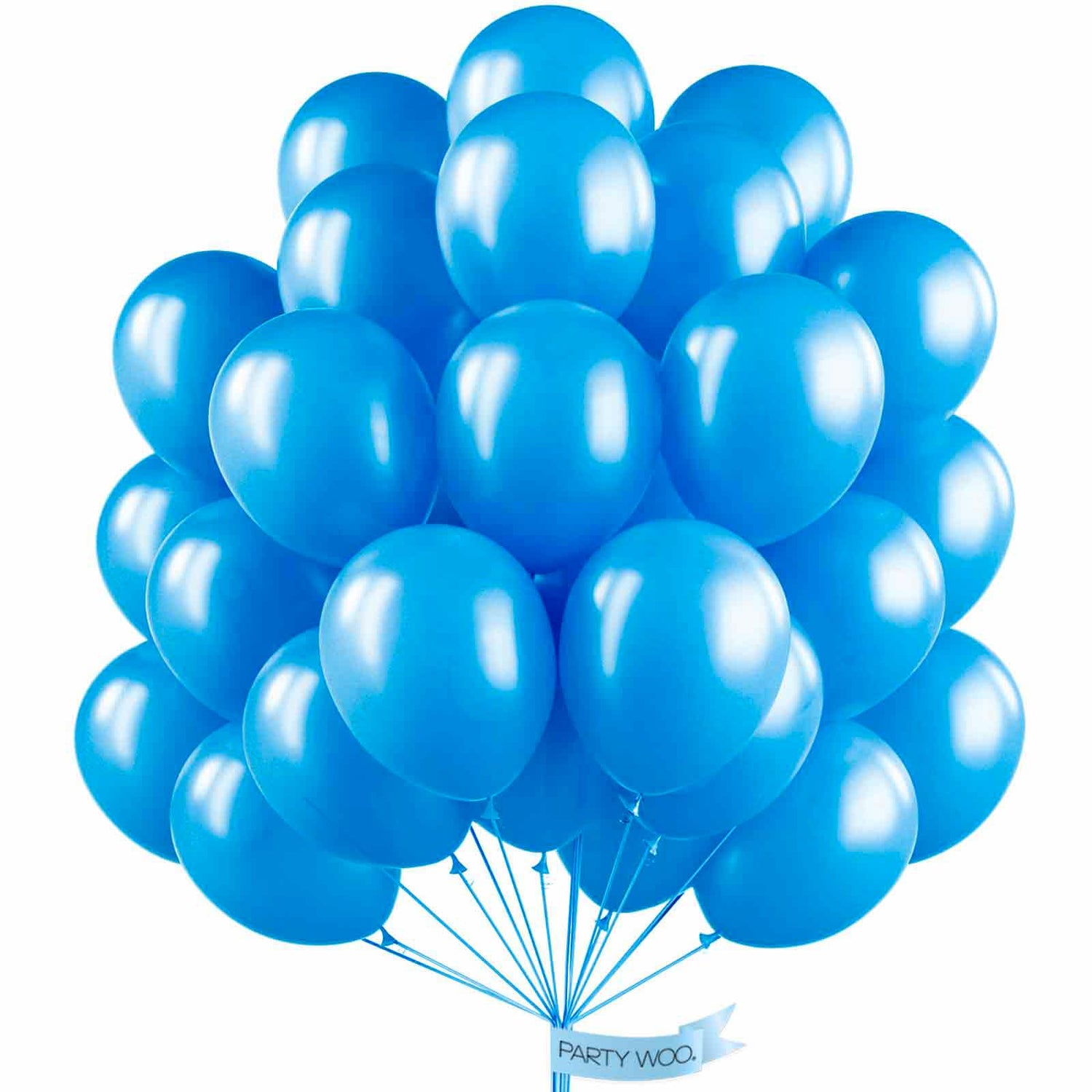 PartyWoo Pearl Blue Balloons 50 pcs 12 Inch Sky Blue Latex Helium Balloons for Graduation Wedding Baby Shower Gender Reveal Under the Sea Anniversary Birthday Party Decorations Blue-Z23