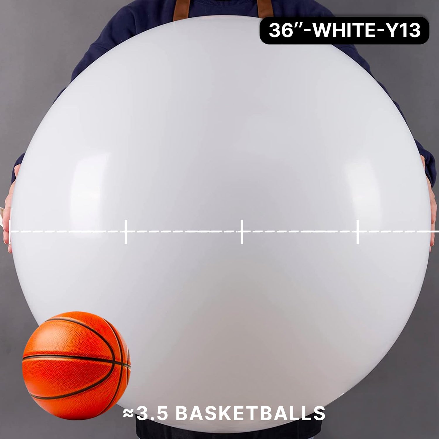White-Y13 Balloons 4pcs (36 inch)