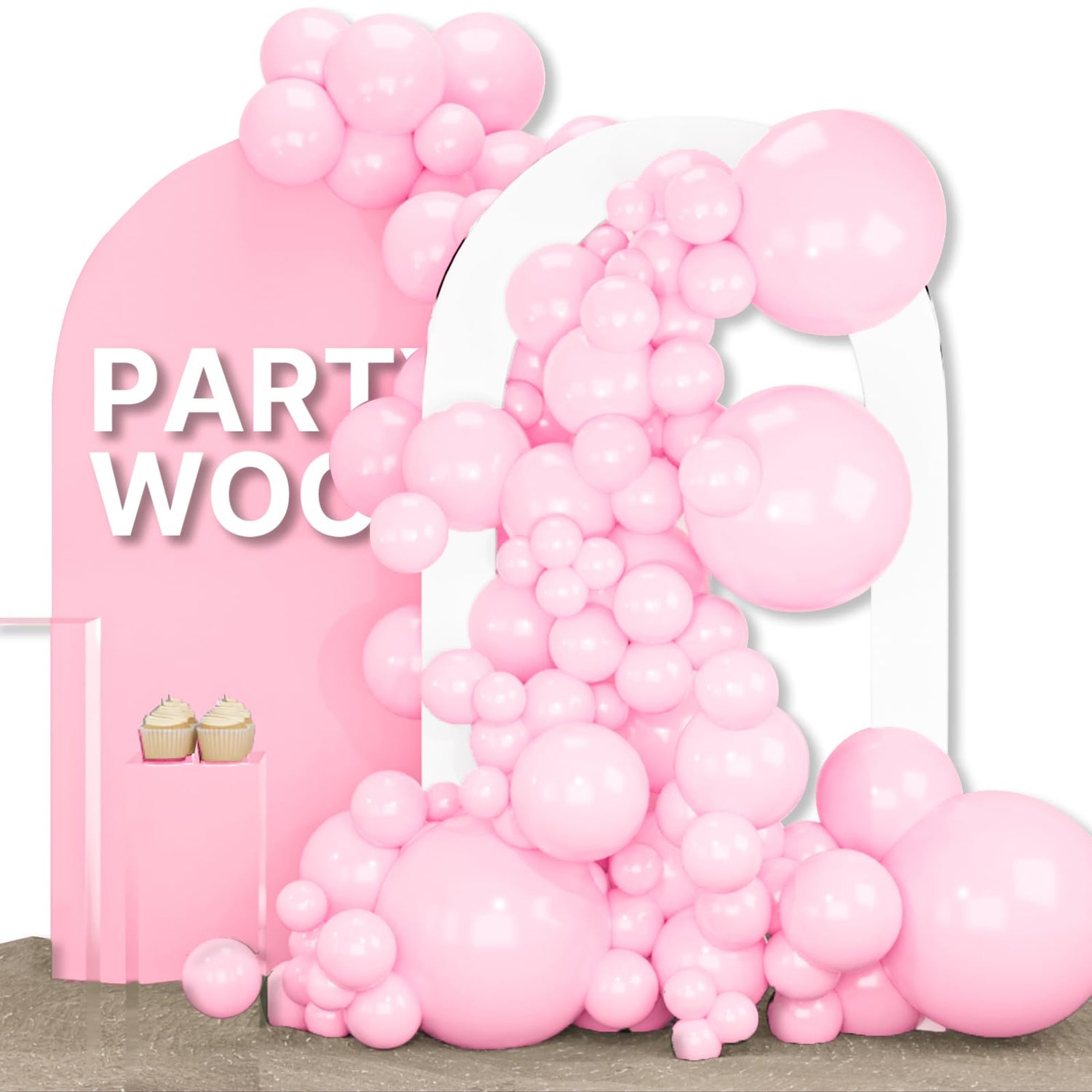 Pink-Q05 Balloons Arch Kit Garland 155pcs (5/10/12/18 inch)