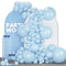 PartyWoo Baby Blue Balloons 142 pcs Different Sizes of 18 12 10 5 Inch Light Pastel Sky Aqua Blue Balloon Arch Kit Garland for Graduation Baby Shower Gender Reveal Party Decorations Blue-Q13