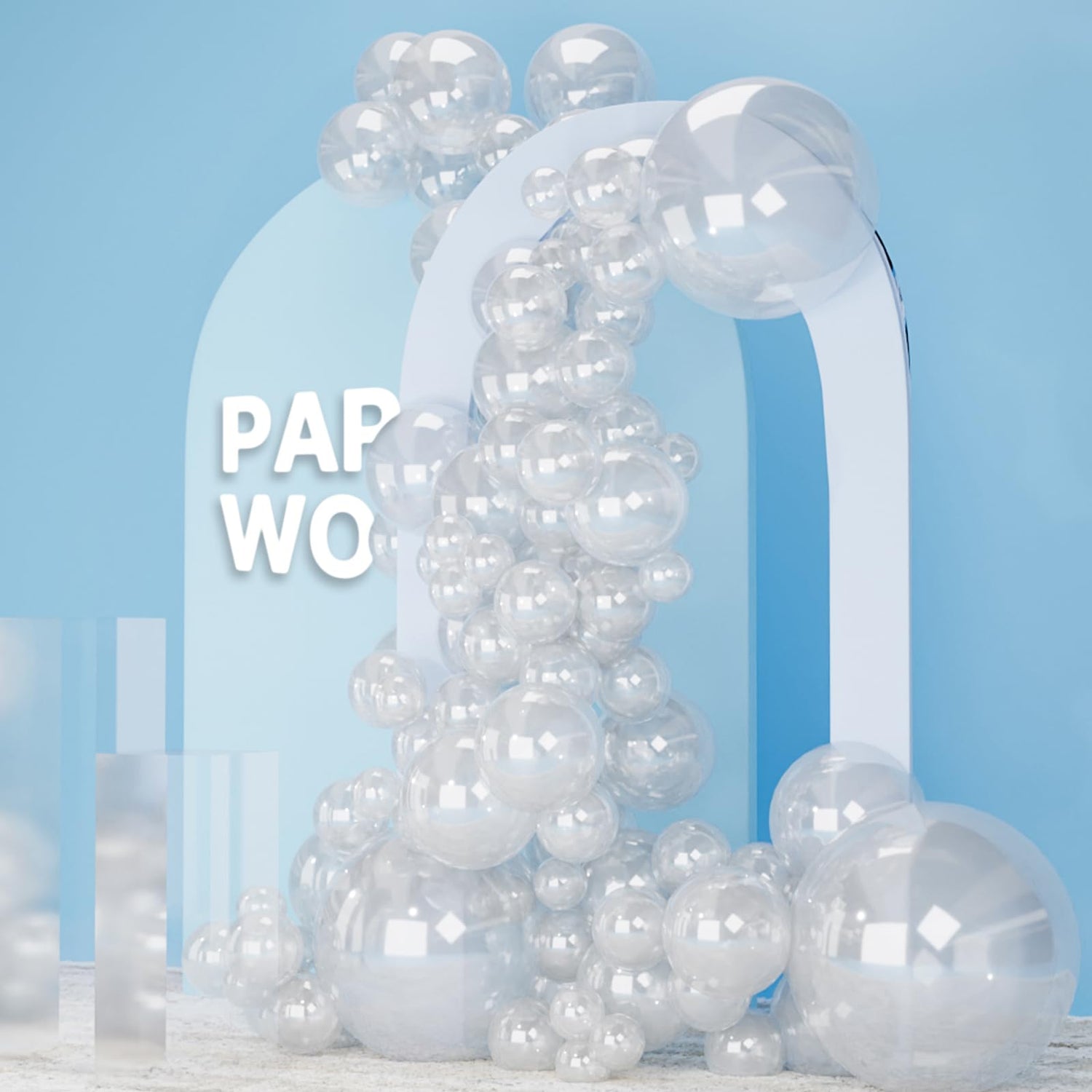 Transparent-Y2 Balloons Arch Kit Garland 85pcs (5/10/12/18 inch)