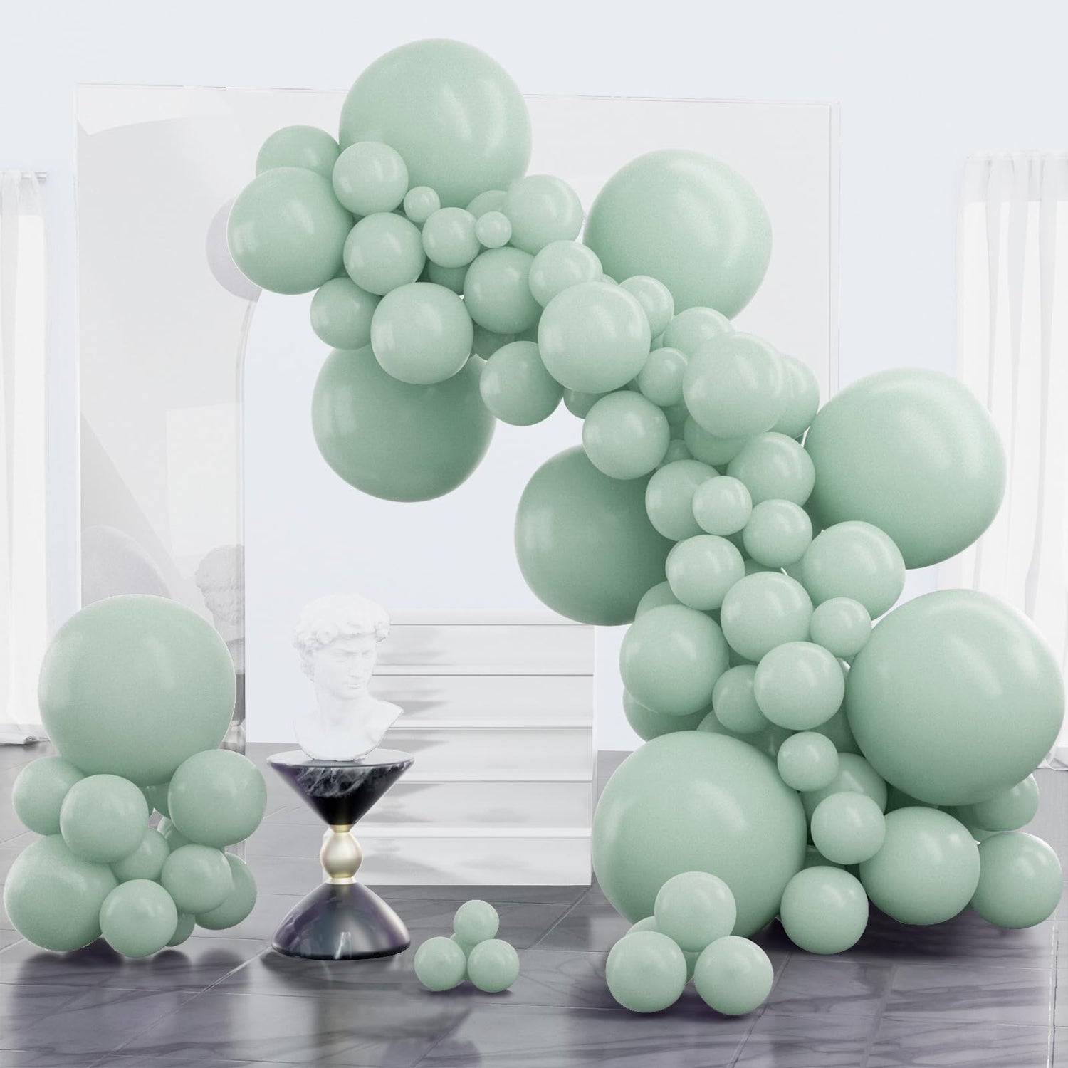 Green-F35 Balloons Arch Kit Garland 100pcs (5/10/12/18 inch)