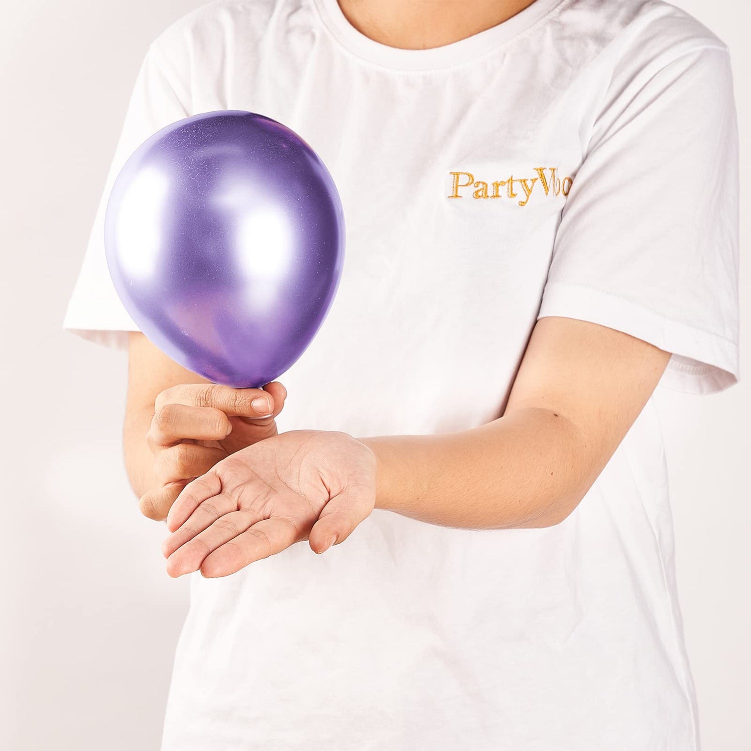 Purple-G105 Metallic Balloons 50pcs (5 inch)