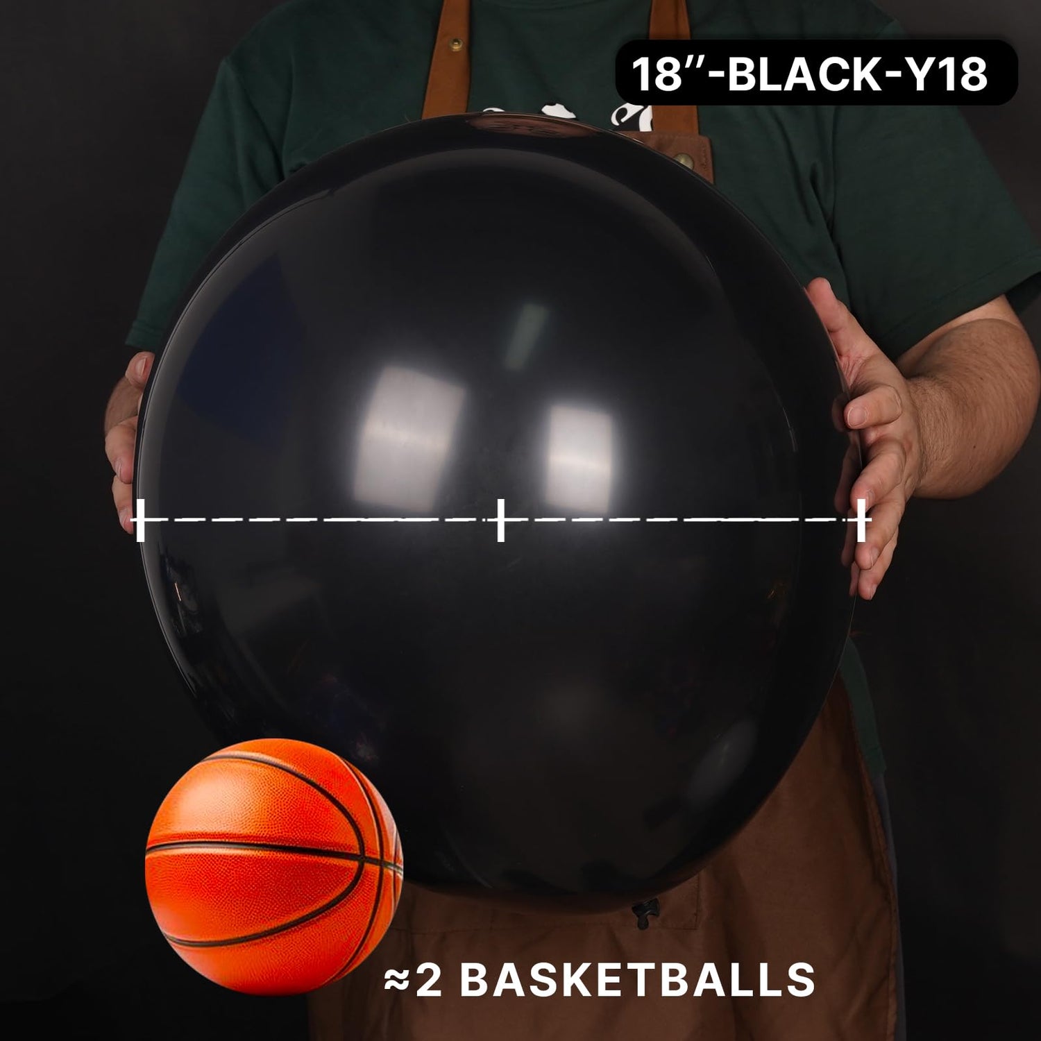 Black-Y18 Balloons 20pcs (18 inch)