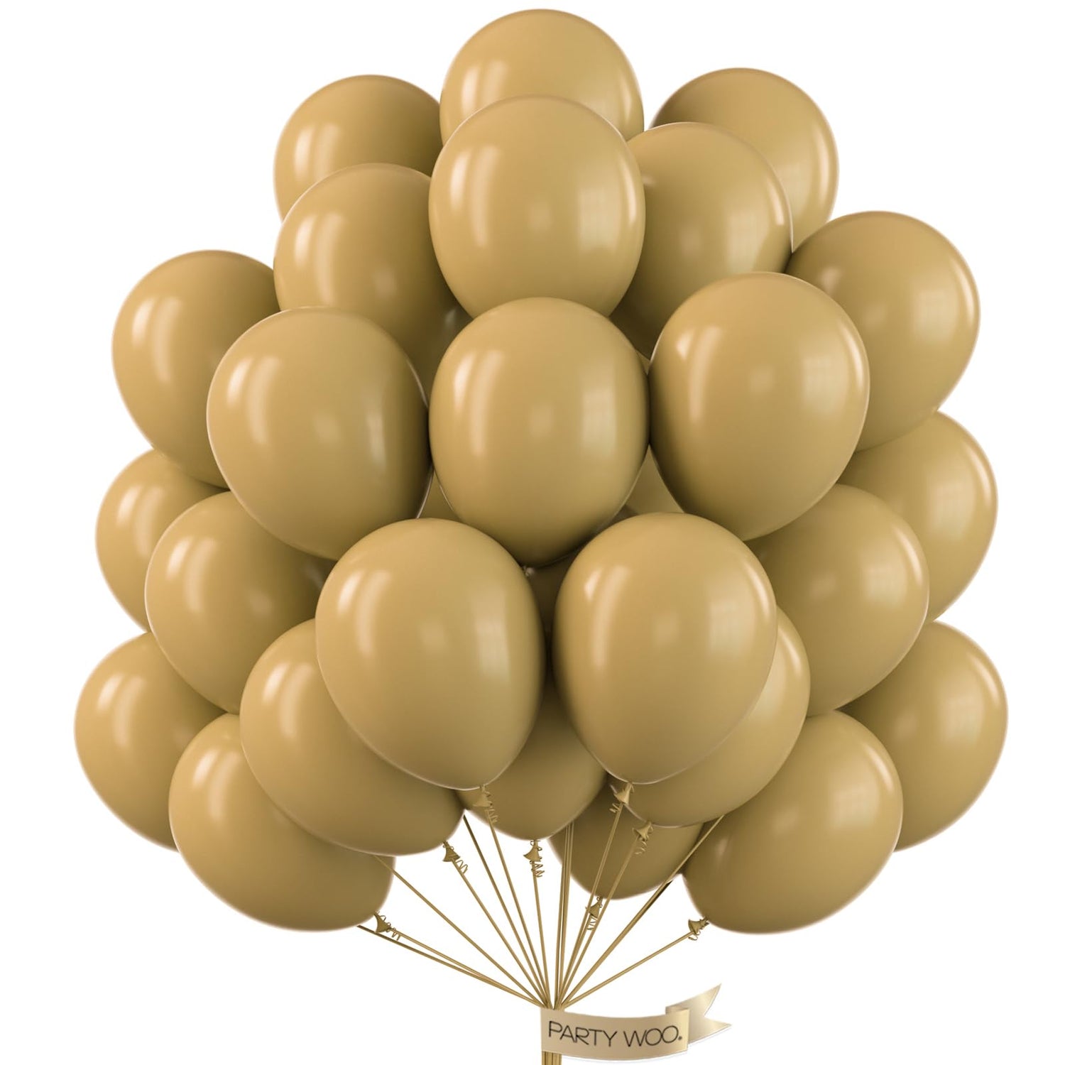 Brown-F19 Balloons 50pcs (12 inch)