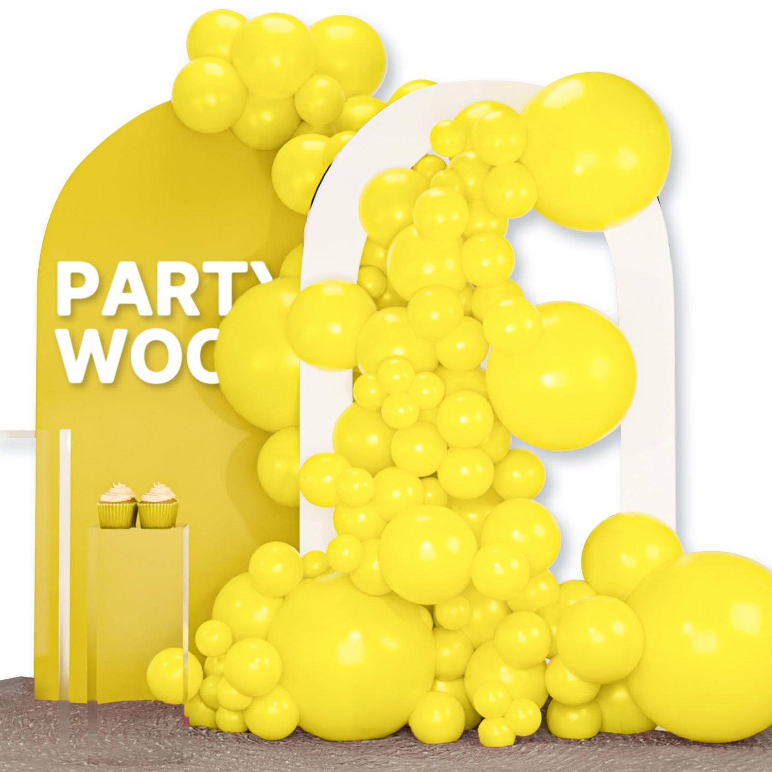 Yellow-Y55 Balloons Arch Kit Garland 120pcs (5/10/12/18 inch)