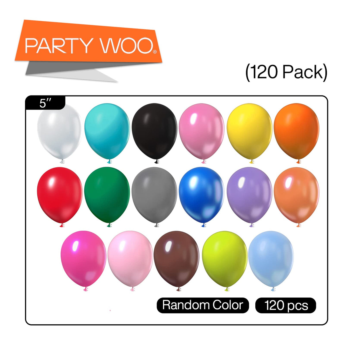 Multicolored Balloons 100pcs (5 inch) – PartyWoo