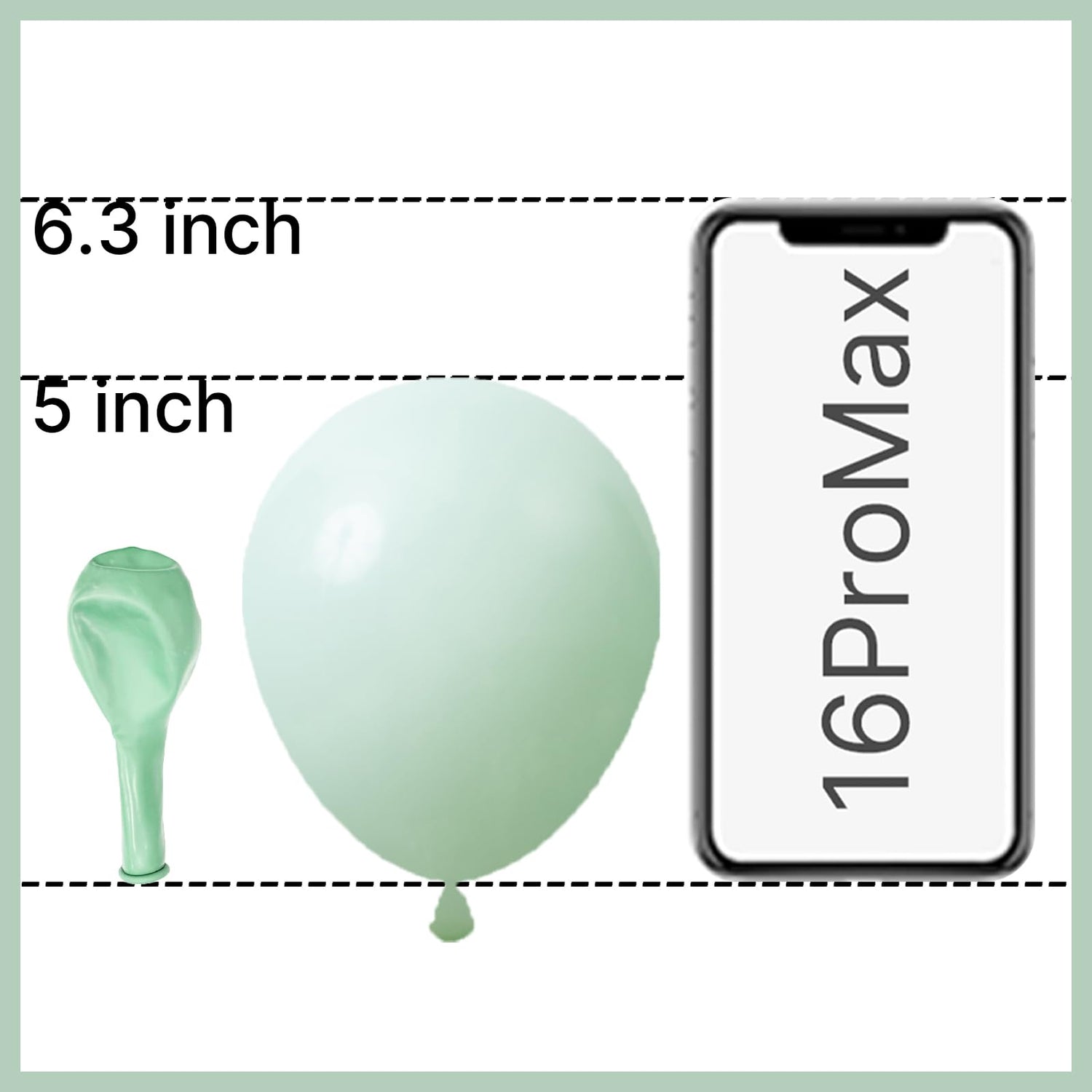 Green-Q06 Balloons 50pcs (5 inch)