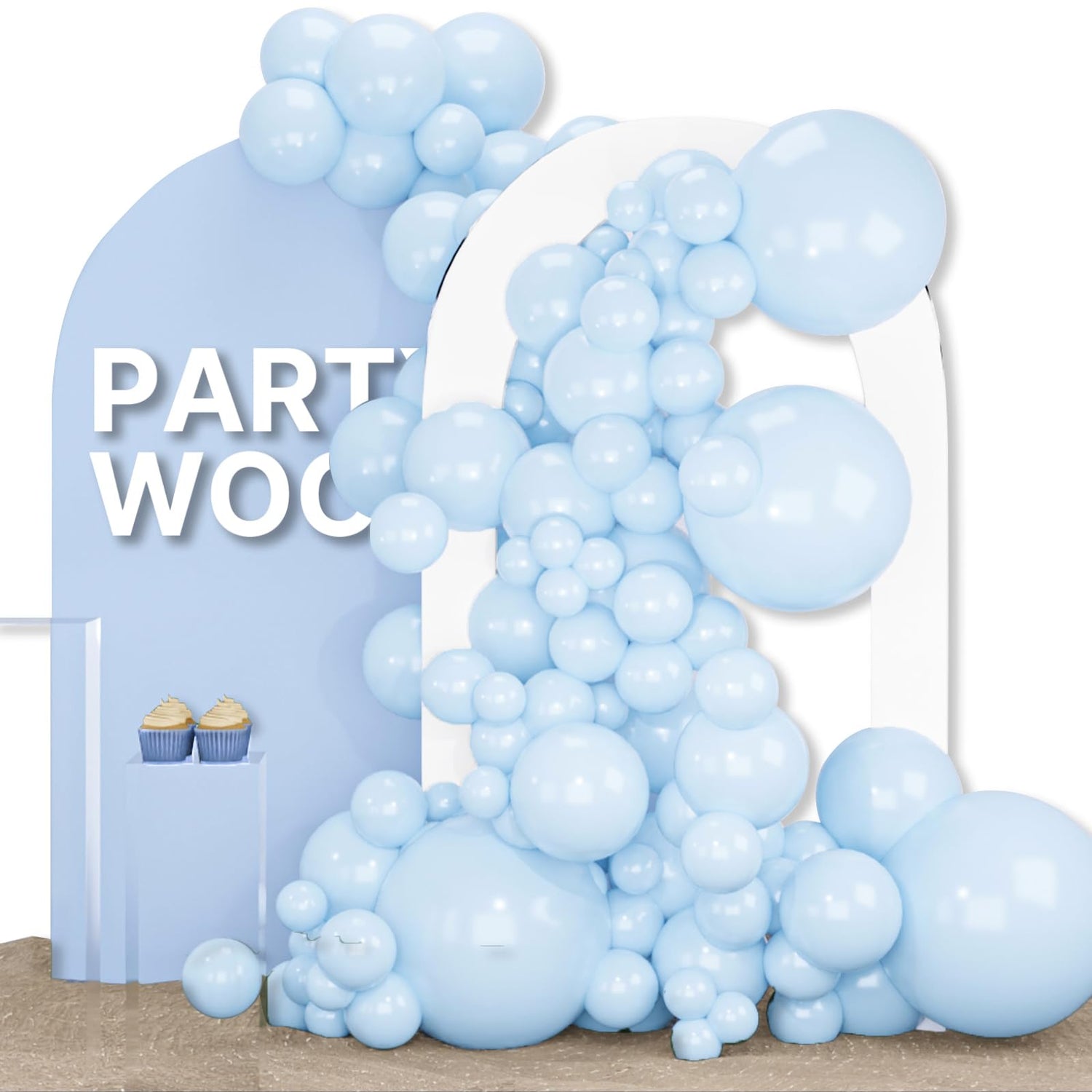 Blue-Q13 Balloons Arch Kit Garland 155pcs (5/10/12/18 inch)