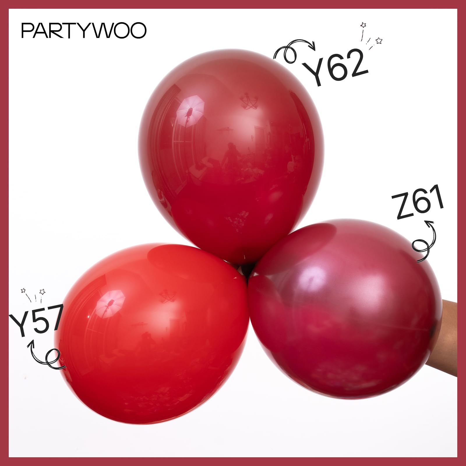 Red-Z61 Balloons Arch Kit Garland 140pcs (5/10/12/18 inch) – PartyWoo