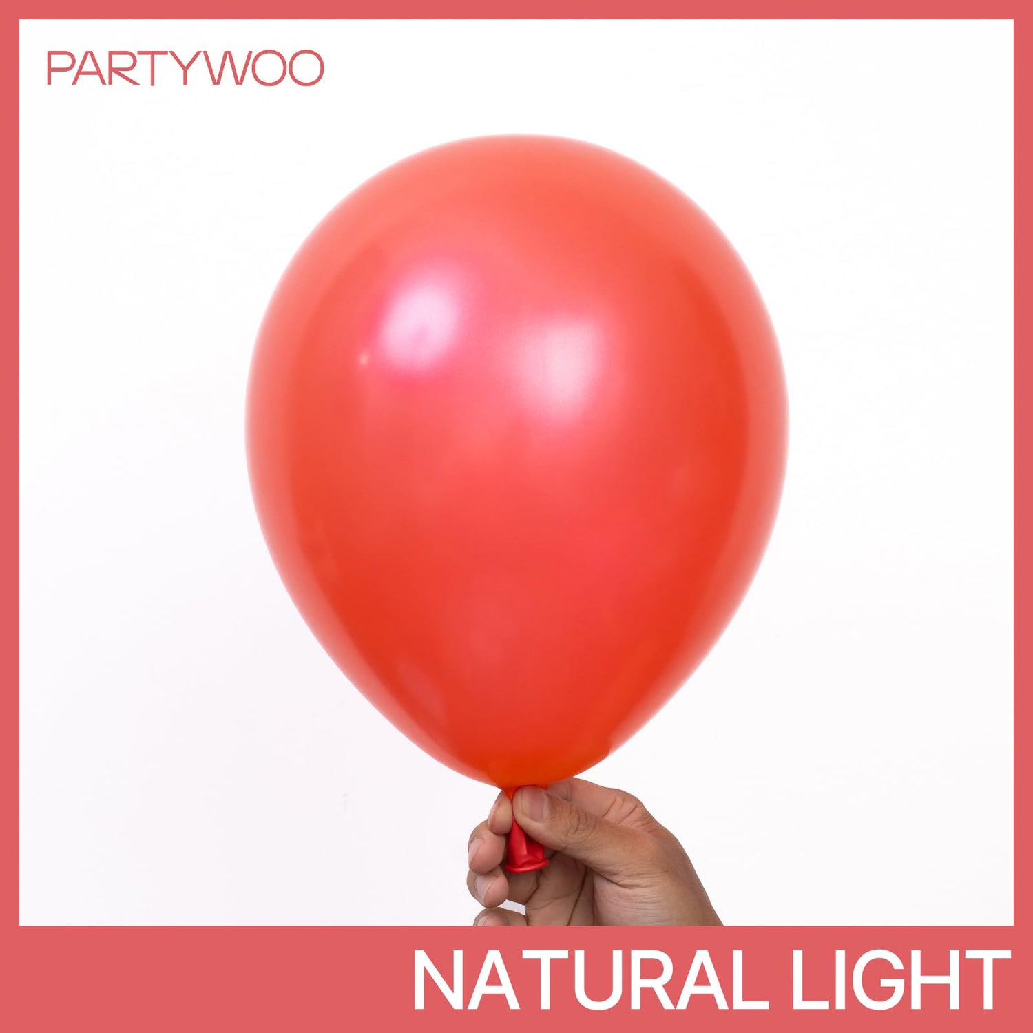 PartyWoo Pearl Red Balloons 50pcs 12 Inch Red Latex Helium Balloons for Graduation Wedding Anniversary Birthday Valentine's Day Bachelorette Citizenship Strawberry Theme Party Decorations Red-Z06