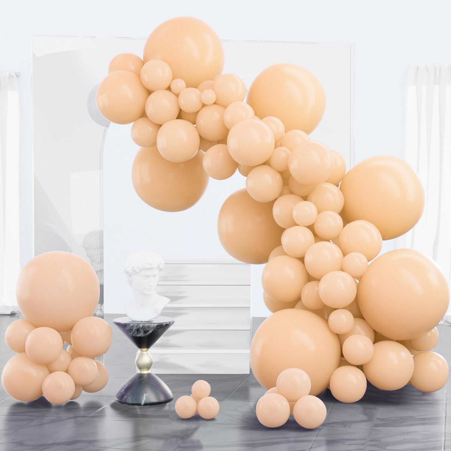Brown-F05 Balloons Arch Kit Garland 100pcs (5/10/12/18 inch)