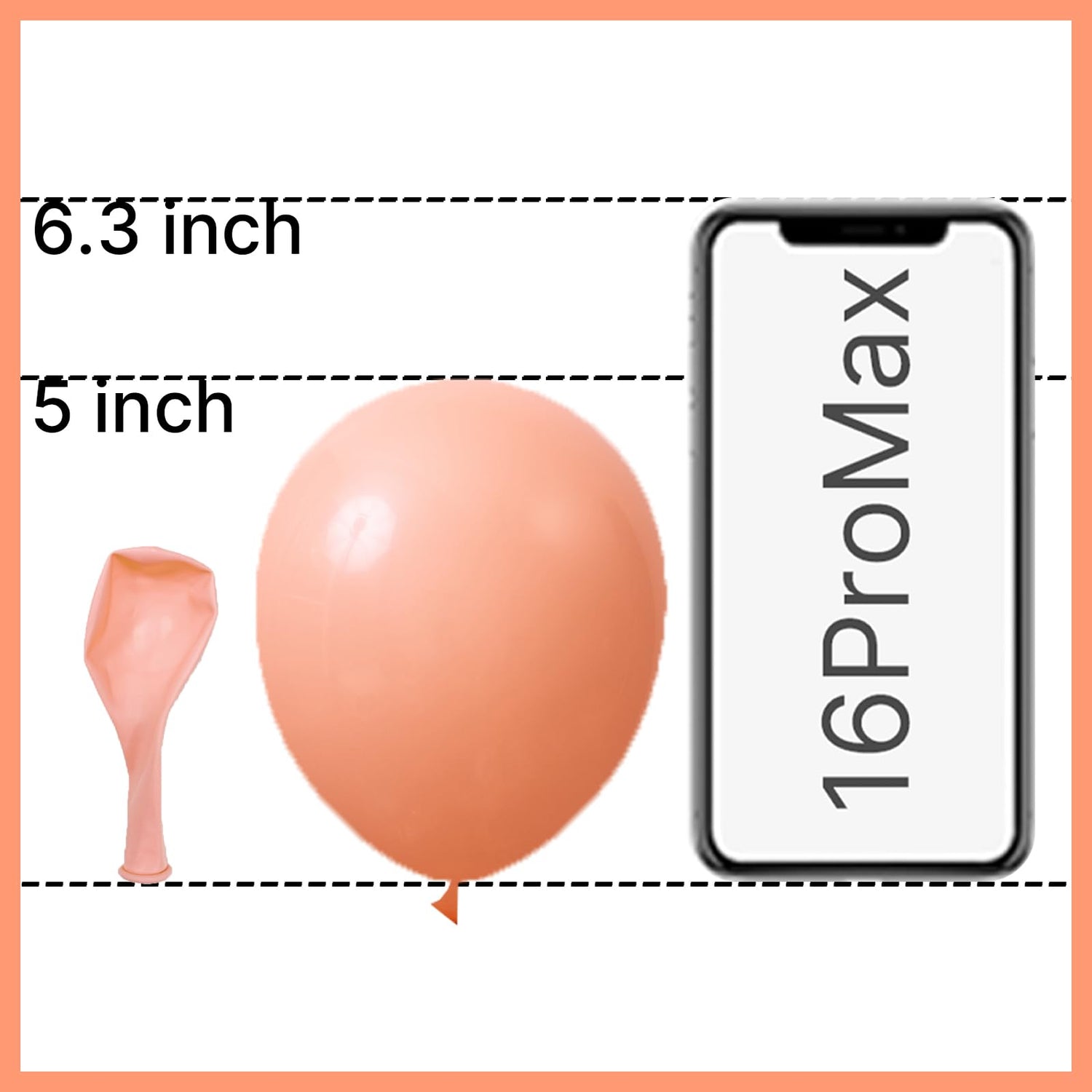 Peach-Y21 Balloons 50pcs (5 inch)