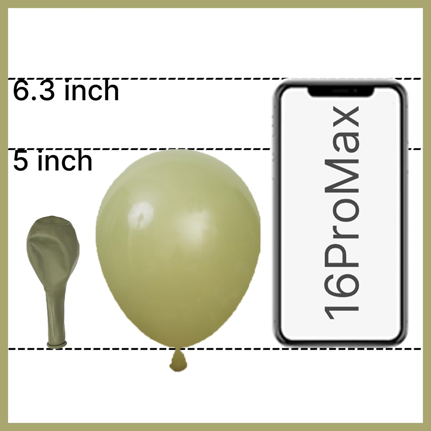 Green-F11 Balloons 100pcs (5 inch)