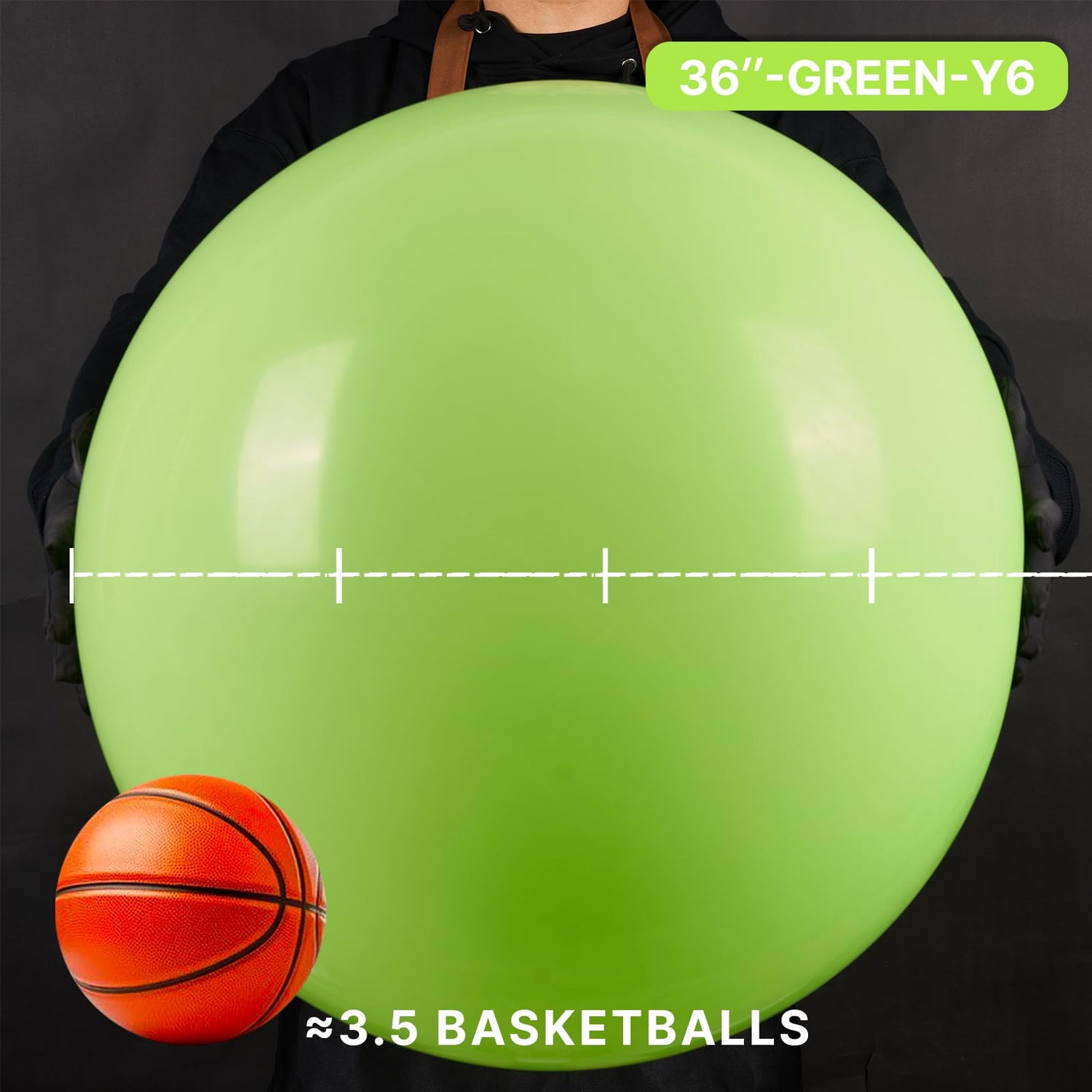 Green-Y6 Balloons 4pcs (36 inch)