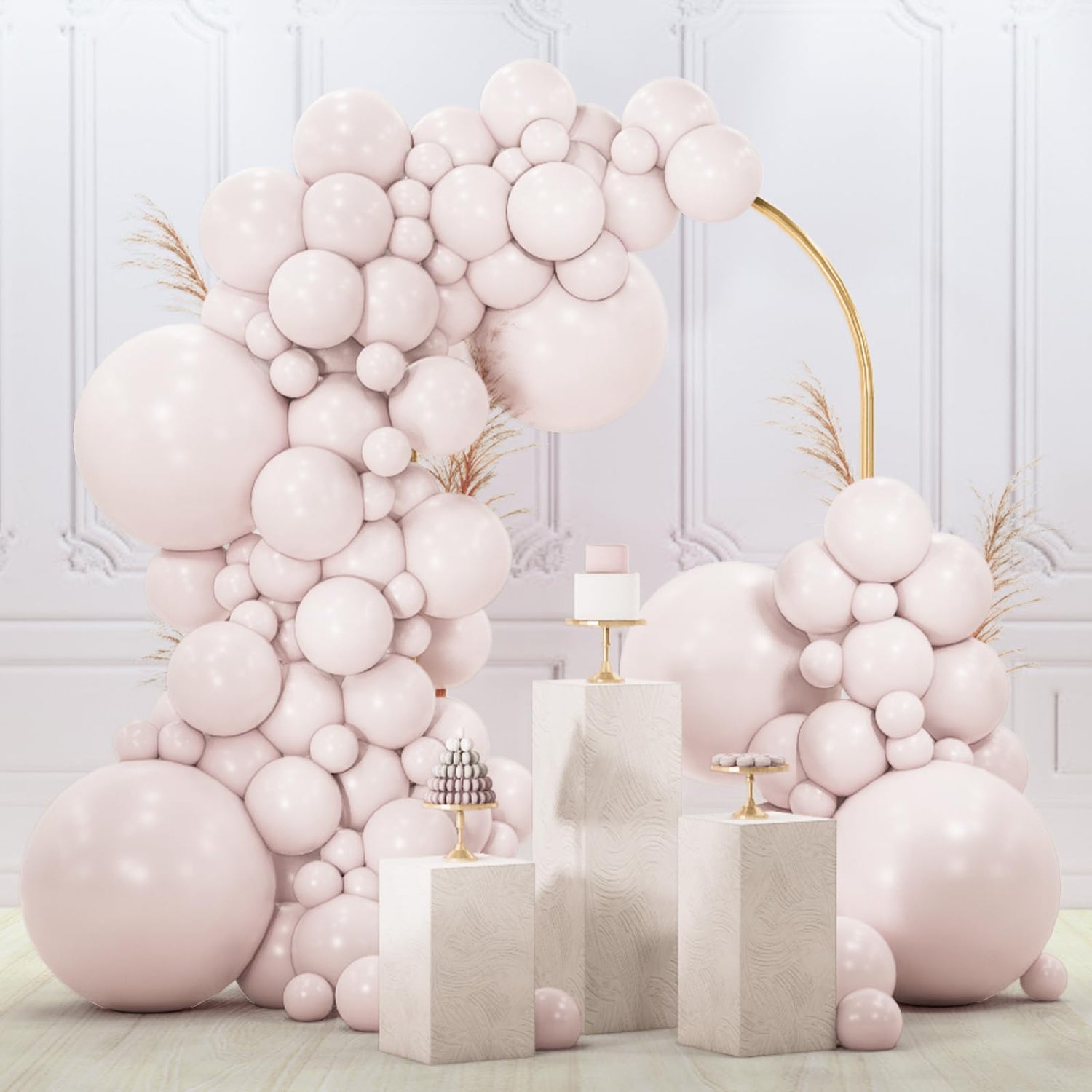 White-F60 Balloons Arch Kit Garland 120pcs (5/10/12/18 inch)