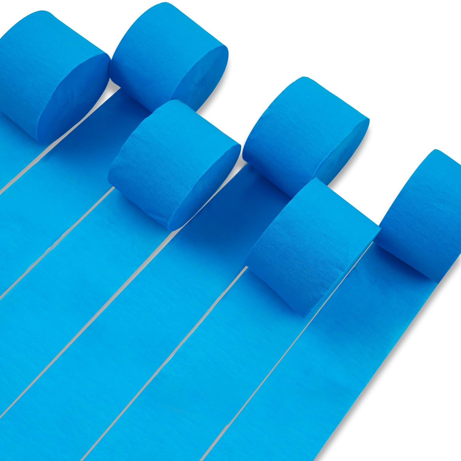 Sky Blue Crepe Paper 6pcs