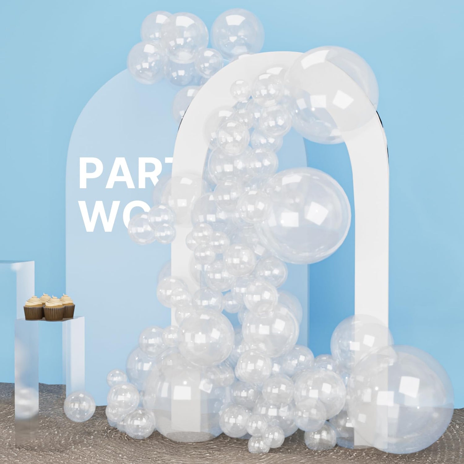 Transparent-Y2 Balloons Arch Kit Garland 152pcs (5/10/12/18 inch)