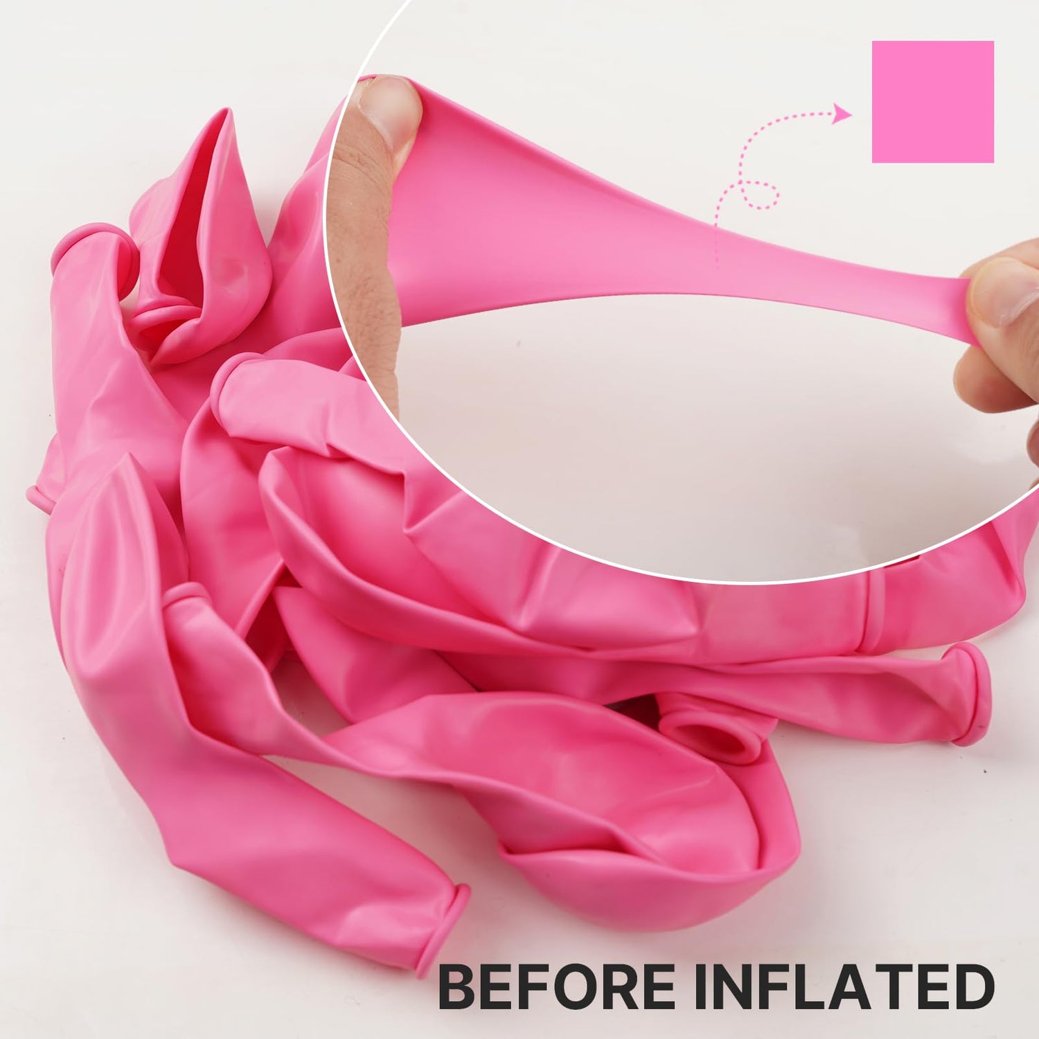 Pink-Y11 Balloons 100pcs (12 inch)