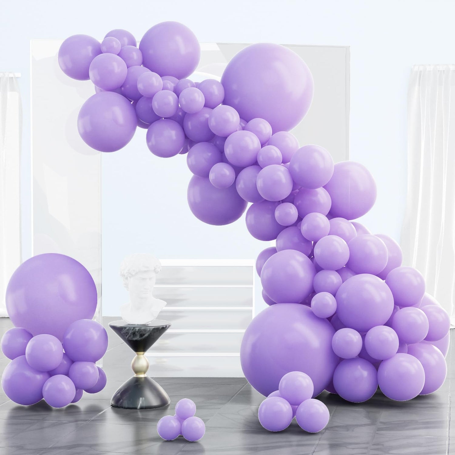 Macaron Purple-Q10 Balloons Arch Kit Garland 85pcs (5/10/12/18 inch)