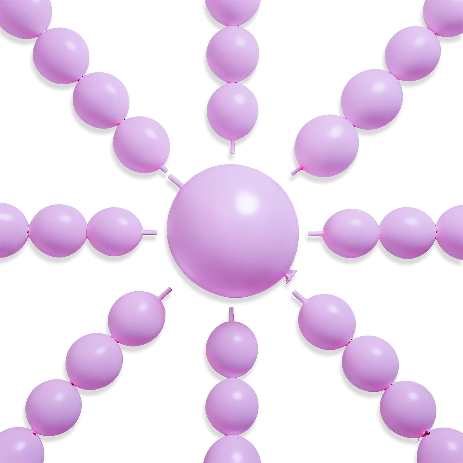 Macaron Purple-Q10 Linking Balloons 100pcs (6 inch)
