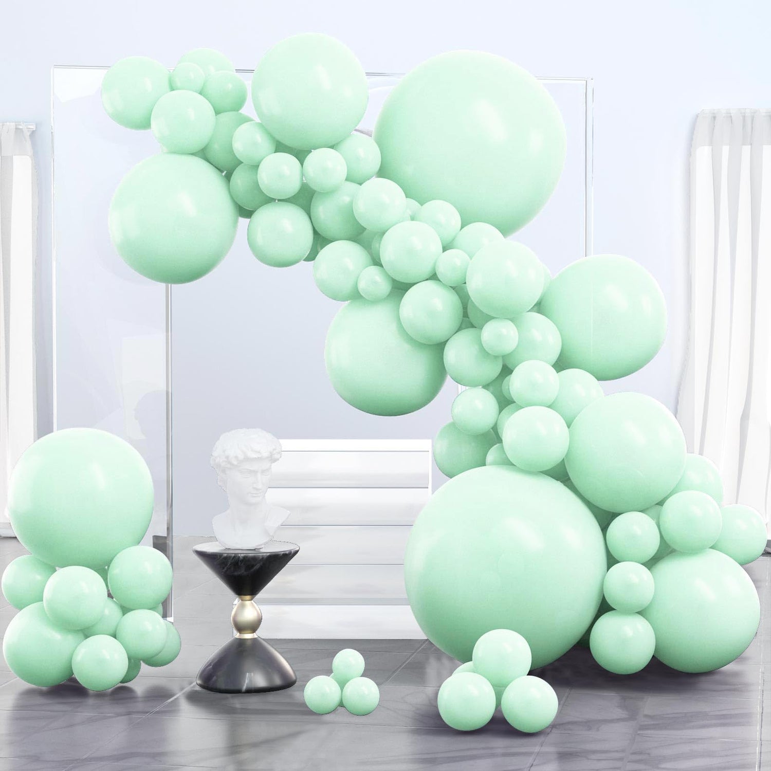 Green-Q06 Balloons Arch Kit Garland 100pcs (5/10/12/18/36 inch)